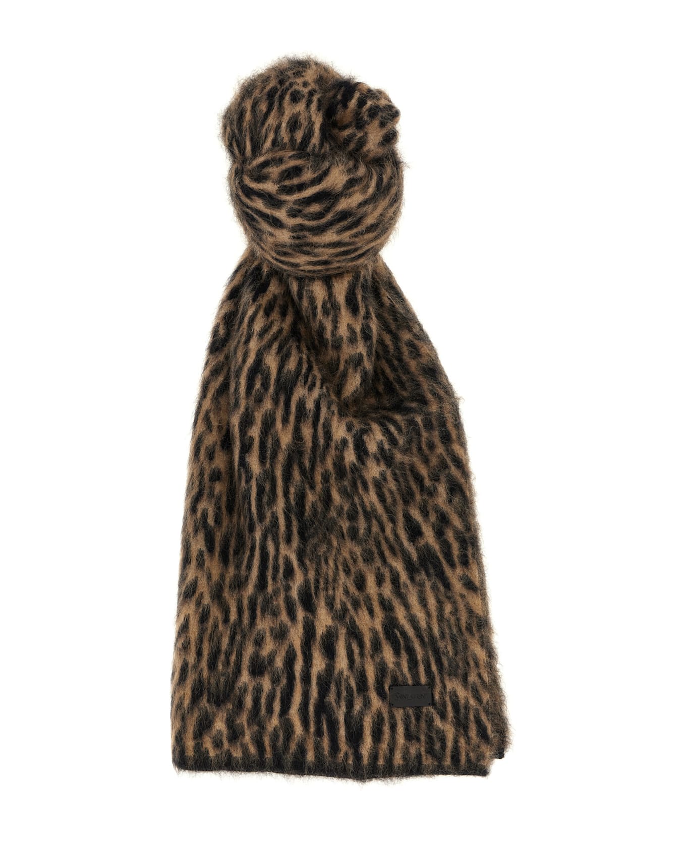 Saint Laurent Mohair Scarf - Brown