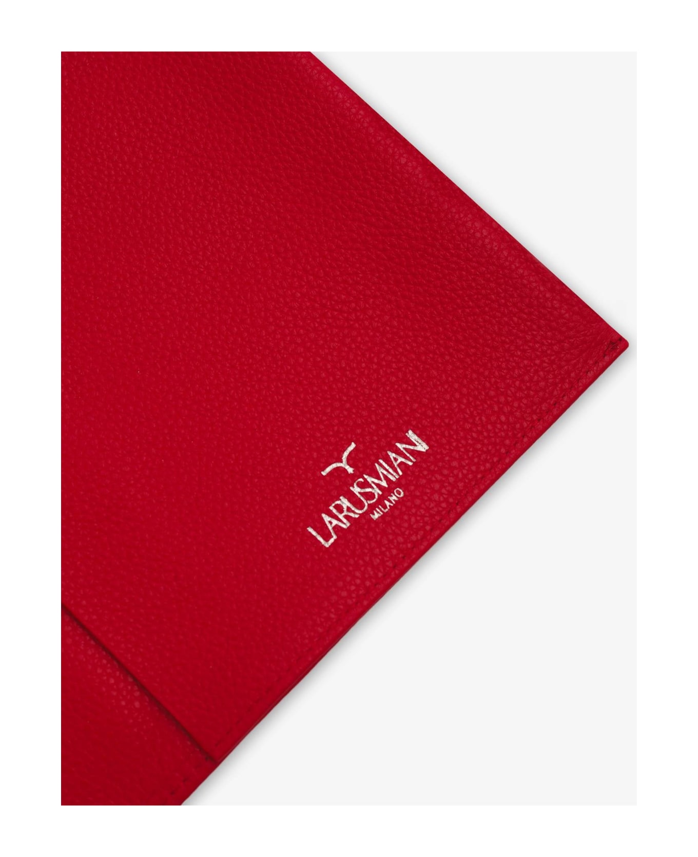 Larusmiani Leather Car Folder  - Red インテリア雑貨
