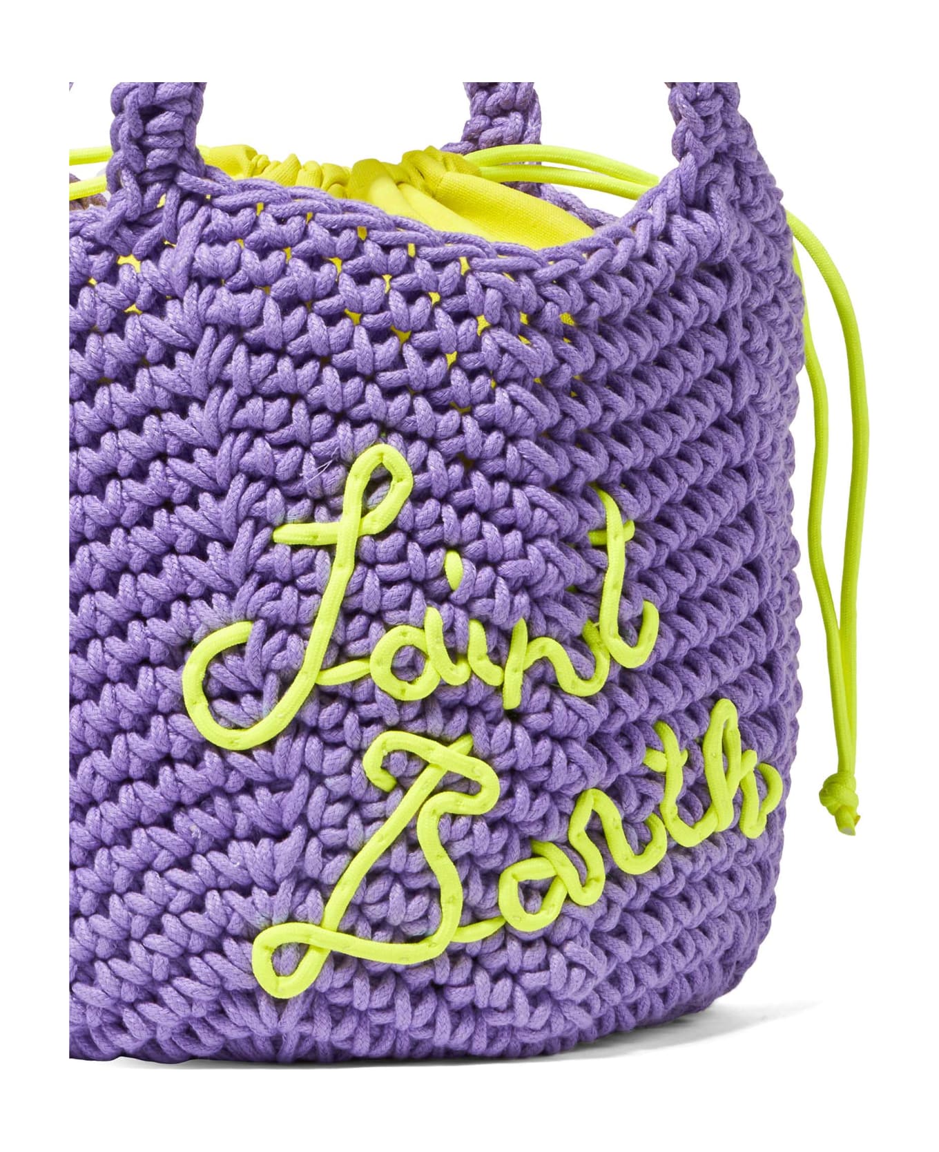 MC2 Saint Barth Rope Violet Crochet Shoulder Bag - PINK