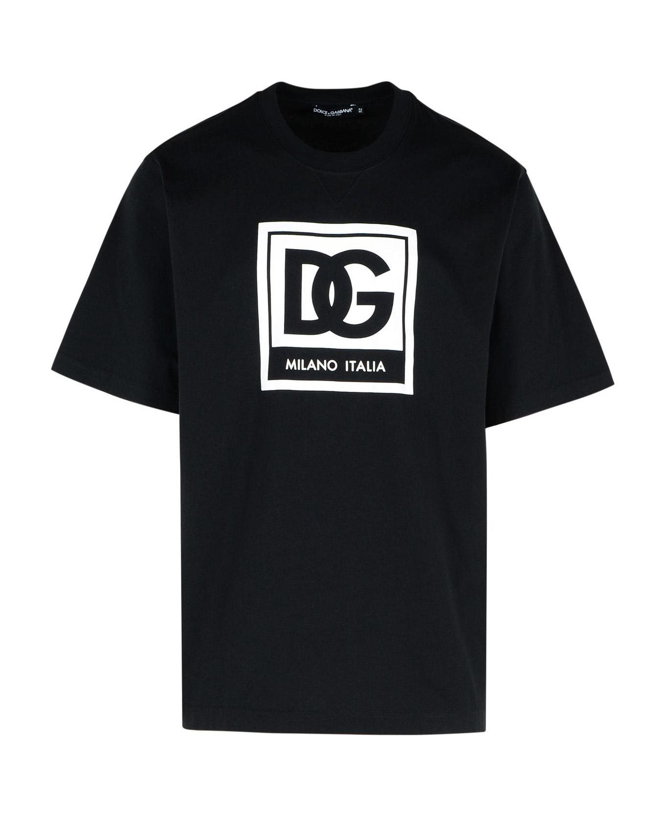 Dolce & Gabbana Black Cotton T-shirt - Black