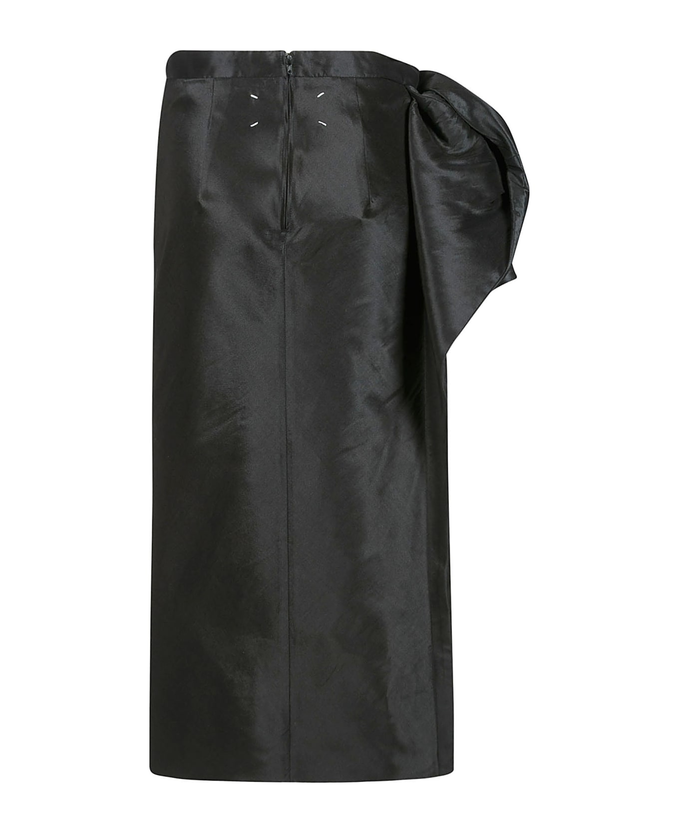 Maison Margiela Rear Logo Wrap Plain Skirt - 900