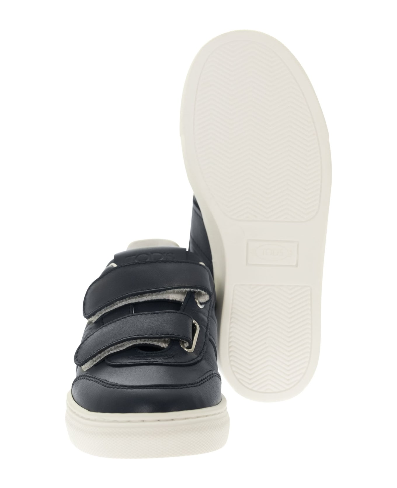 Tod's Trainers With Strap Closure - Dark Blue