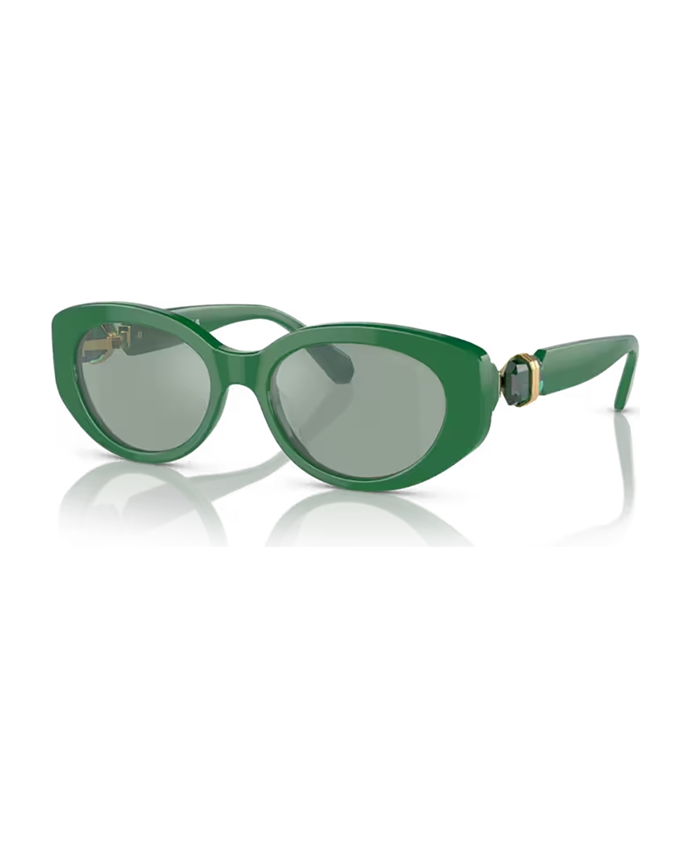 Swarovski Sk6002 Dark Green Sunglasses - Dark Green