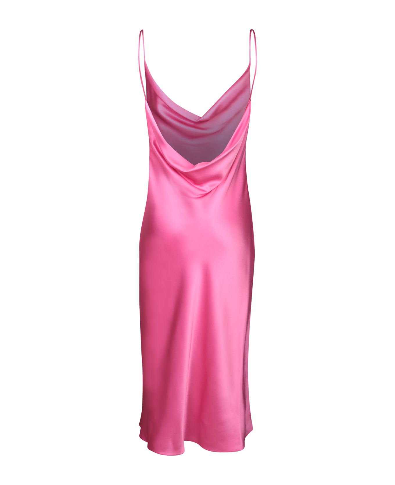 Stella McCartney Dress Double Satin - Bright Pink