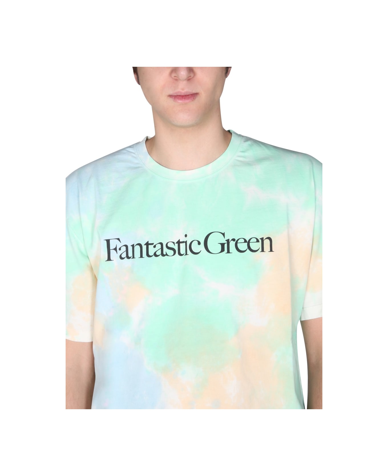 MSGM "fantastic Green" T-shirt - MULTICOLOUR