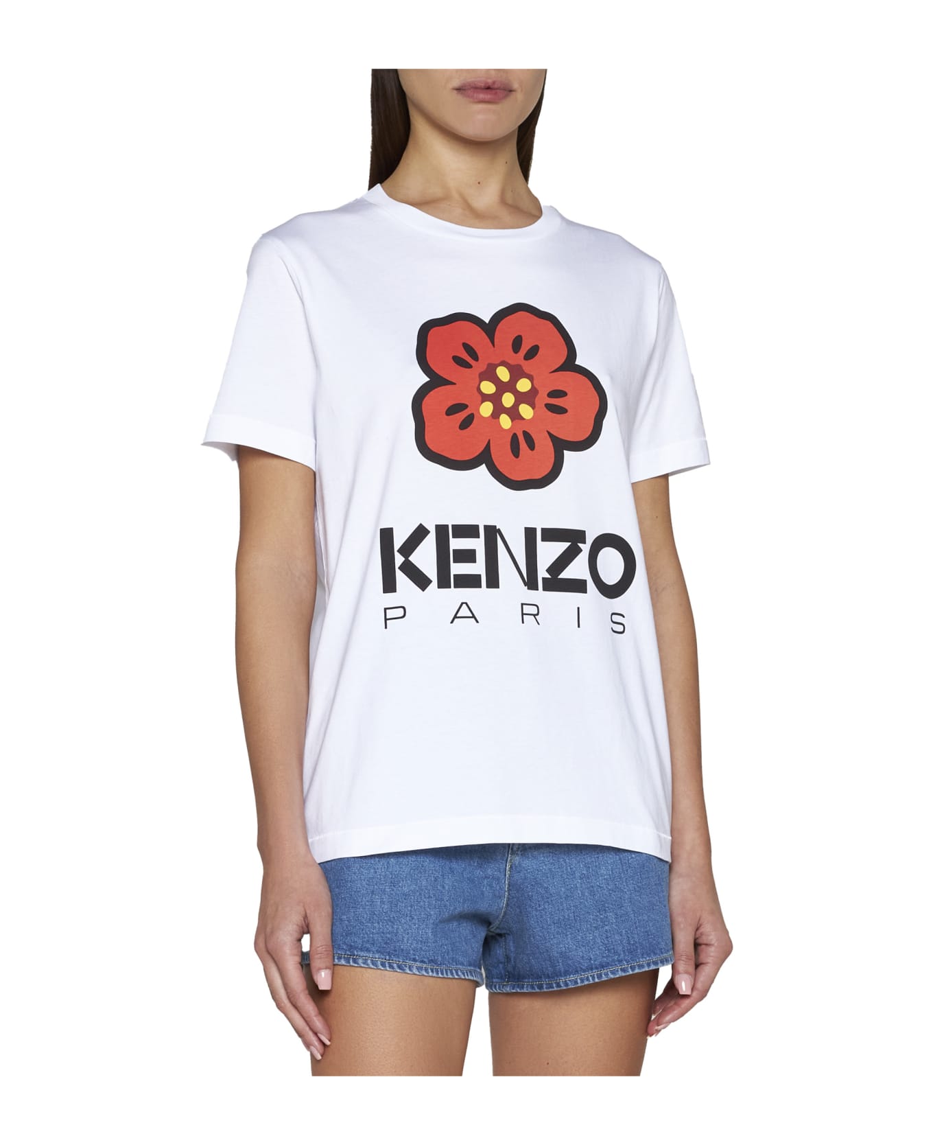 Kenzo Boke Flower Loose T-shirt - Blanc