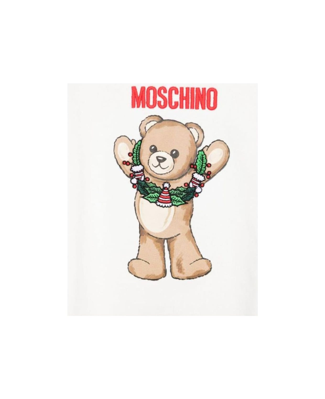 Moschino Jersey With Logo - WHITE