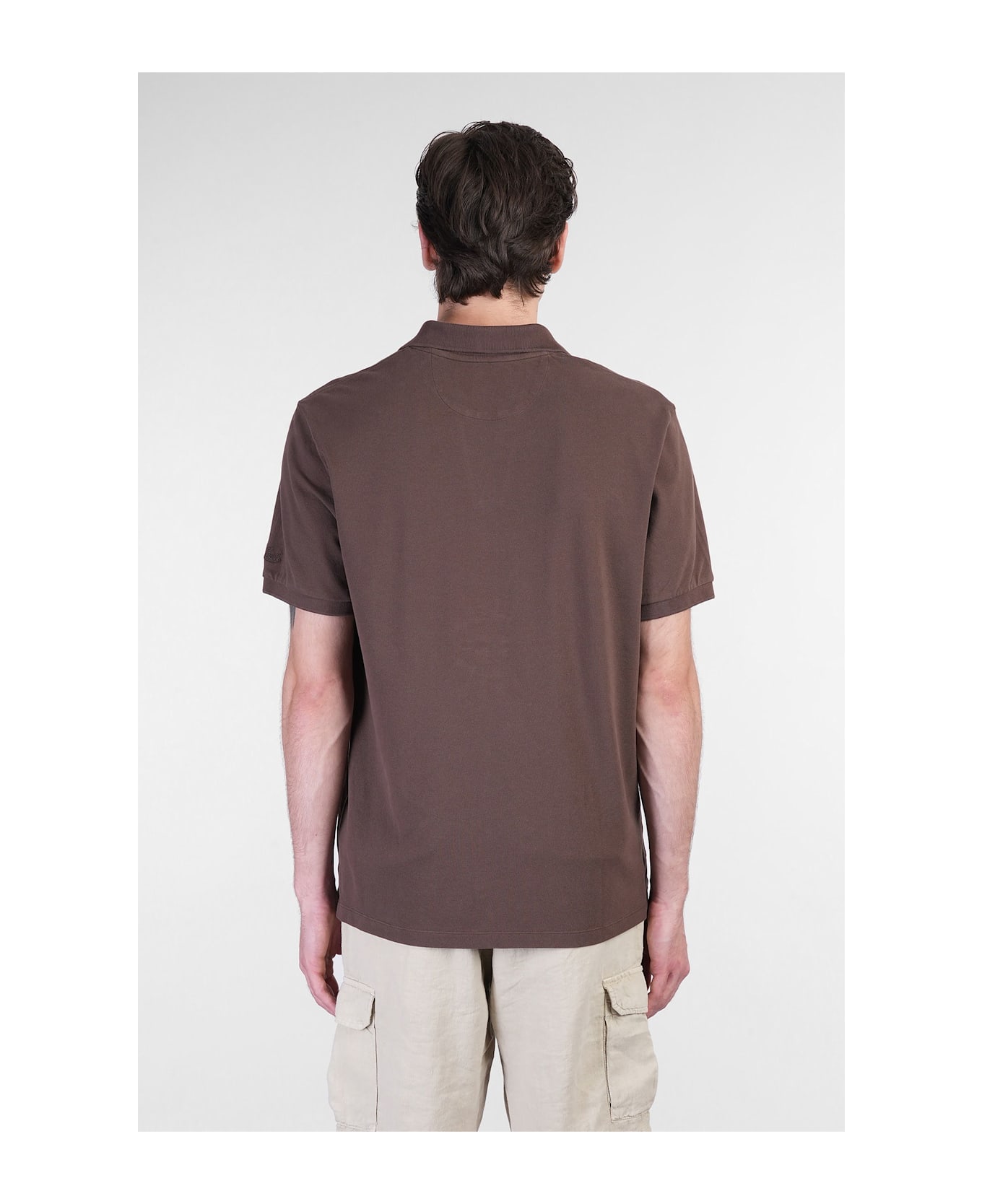 MC2 Saint Barth Charles Polo In Brown Cotton - brown