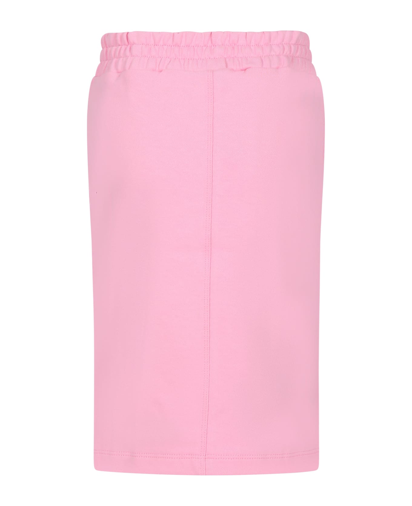 Marni Pink Skirt For Girl With Logo - Pink ボトムス