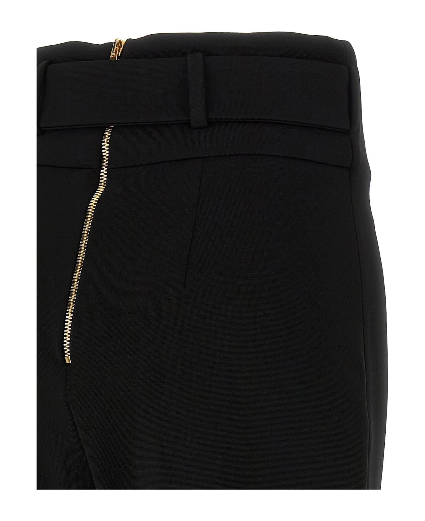 Balmain Belted Pants - Black  