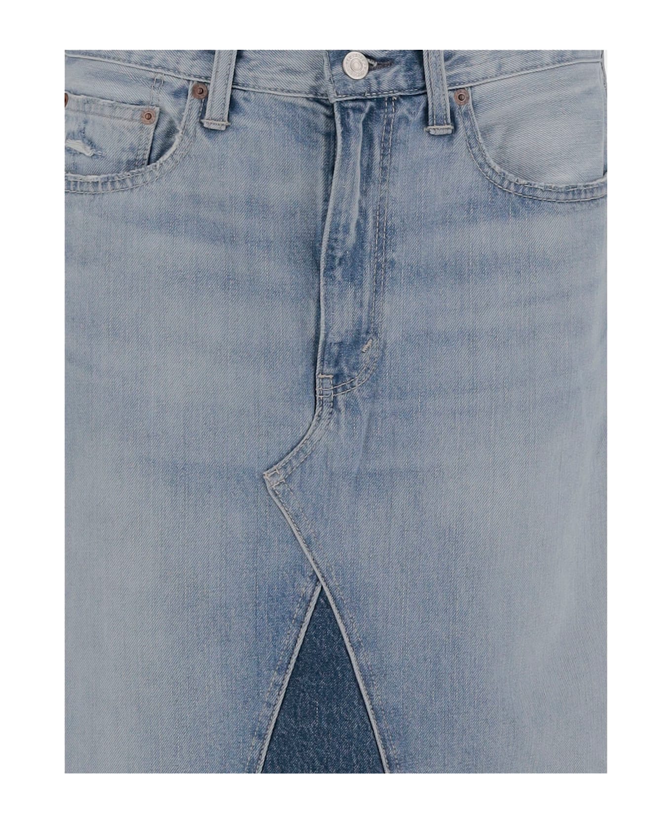 Polo Ralph Lauren Cotton Denim Skirt - Denim