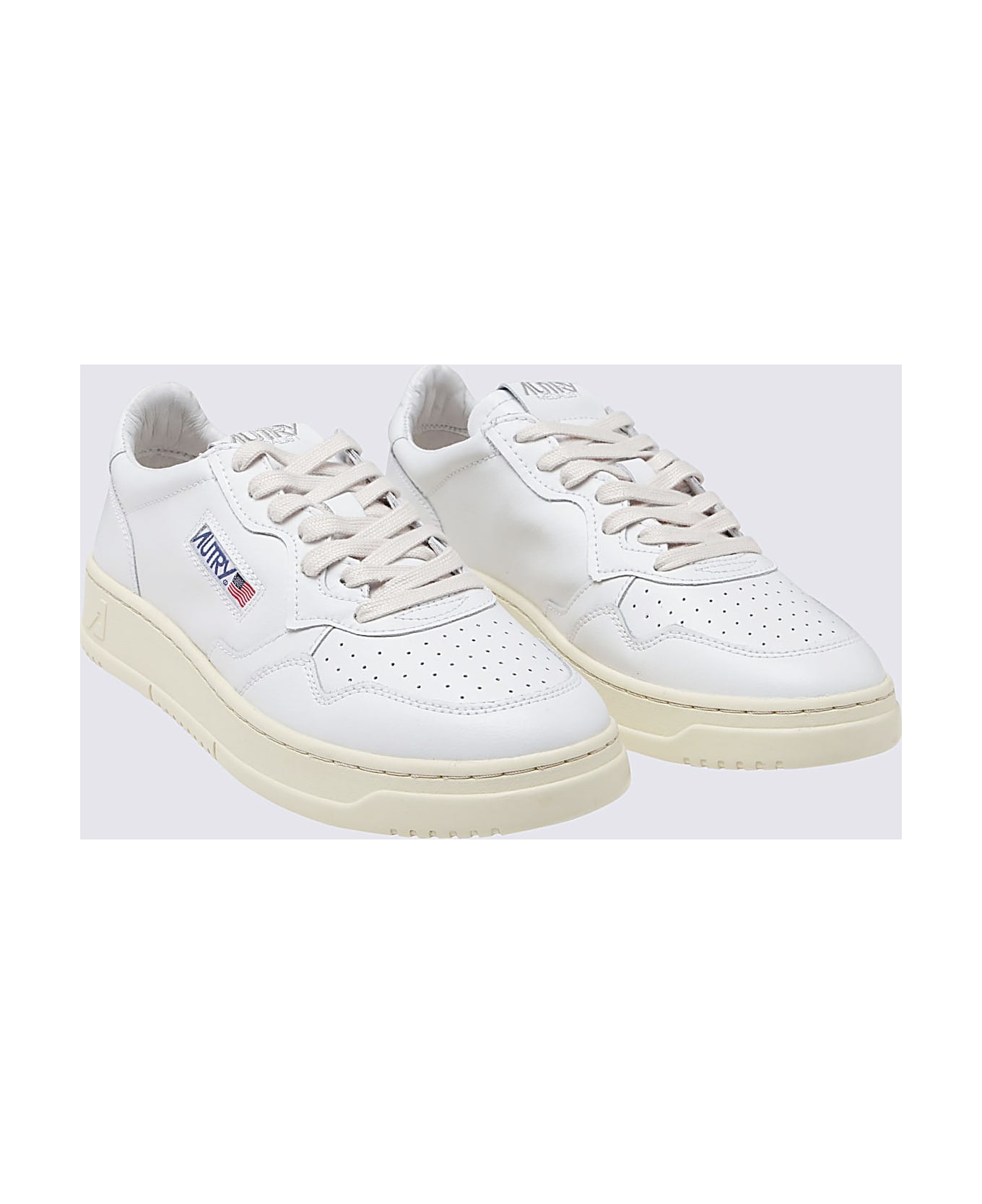 Autry White Sneakers - WHITE/WHITE