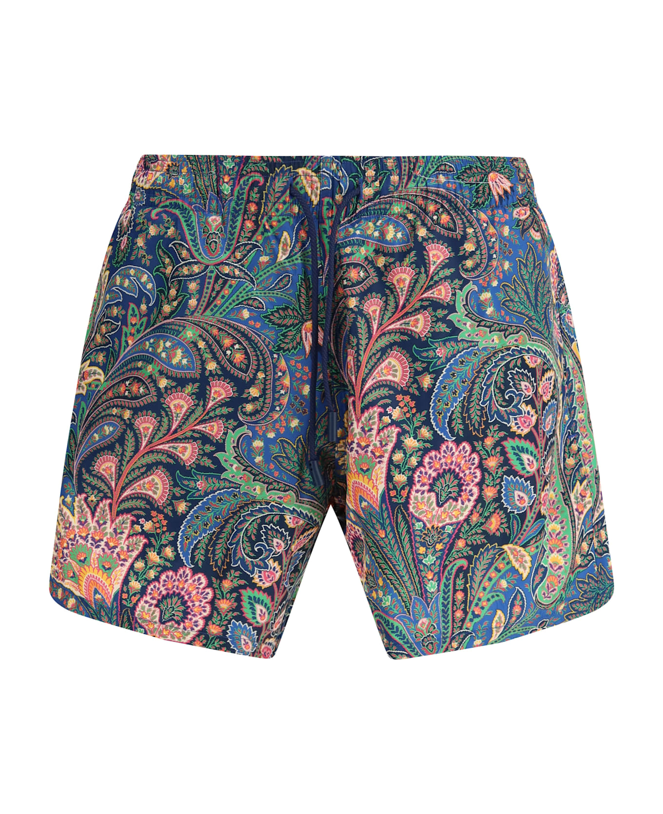 Etro Roma Swim Shorts With A Placed Floral Print