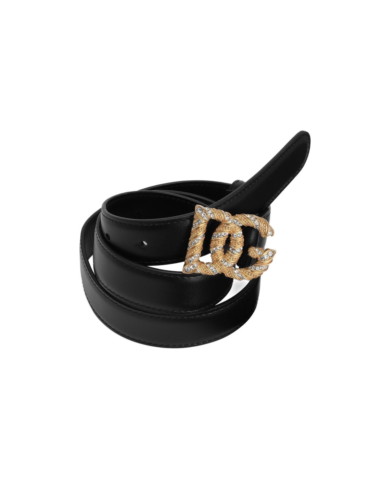 Dolce & Gabbana Leather Belt - Black