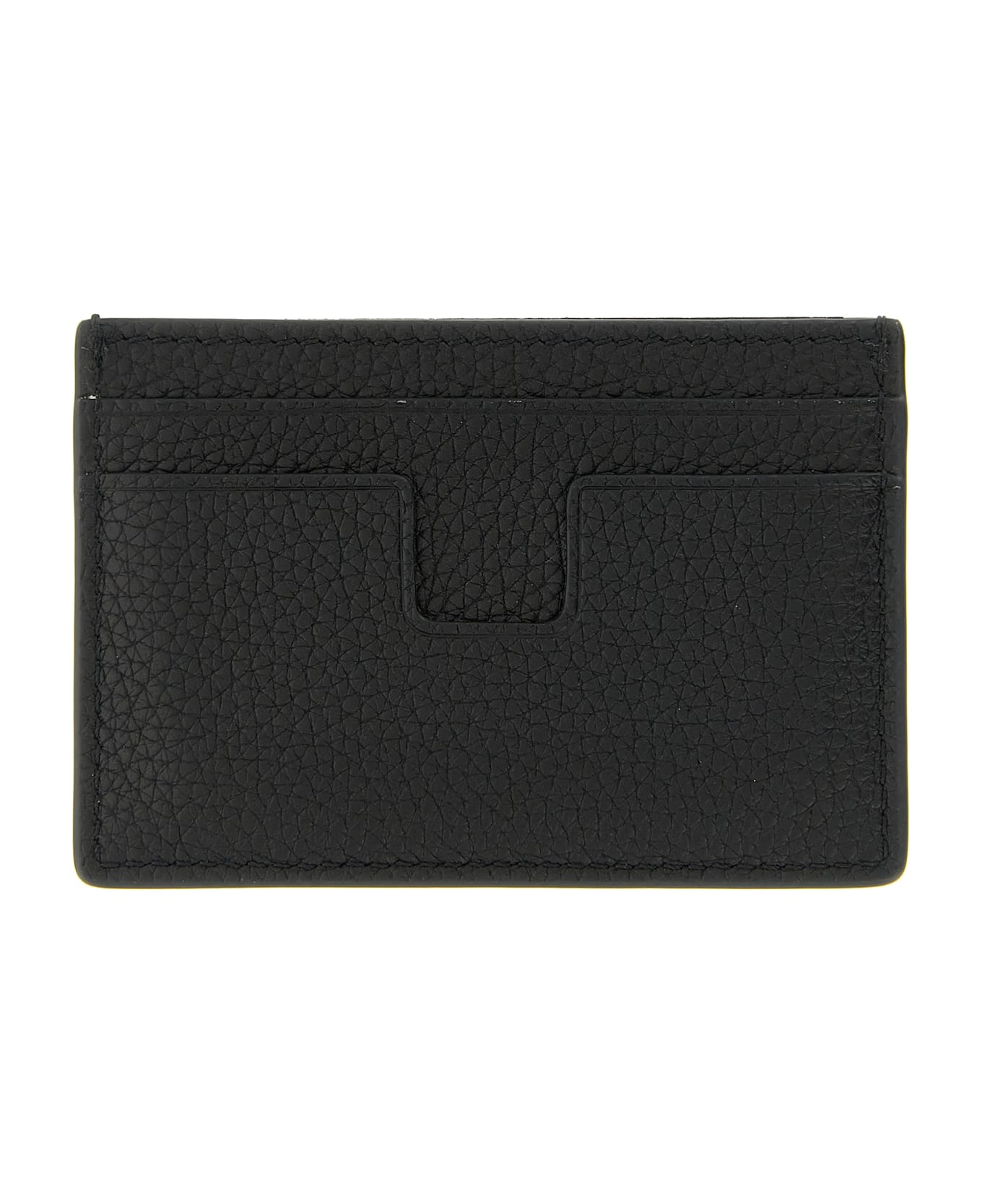 Tom Ford Hammered Card Holder - Black  