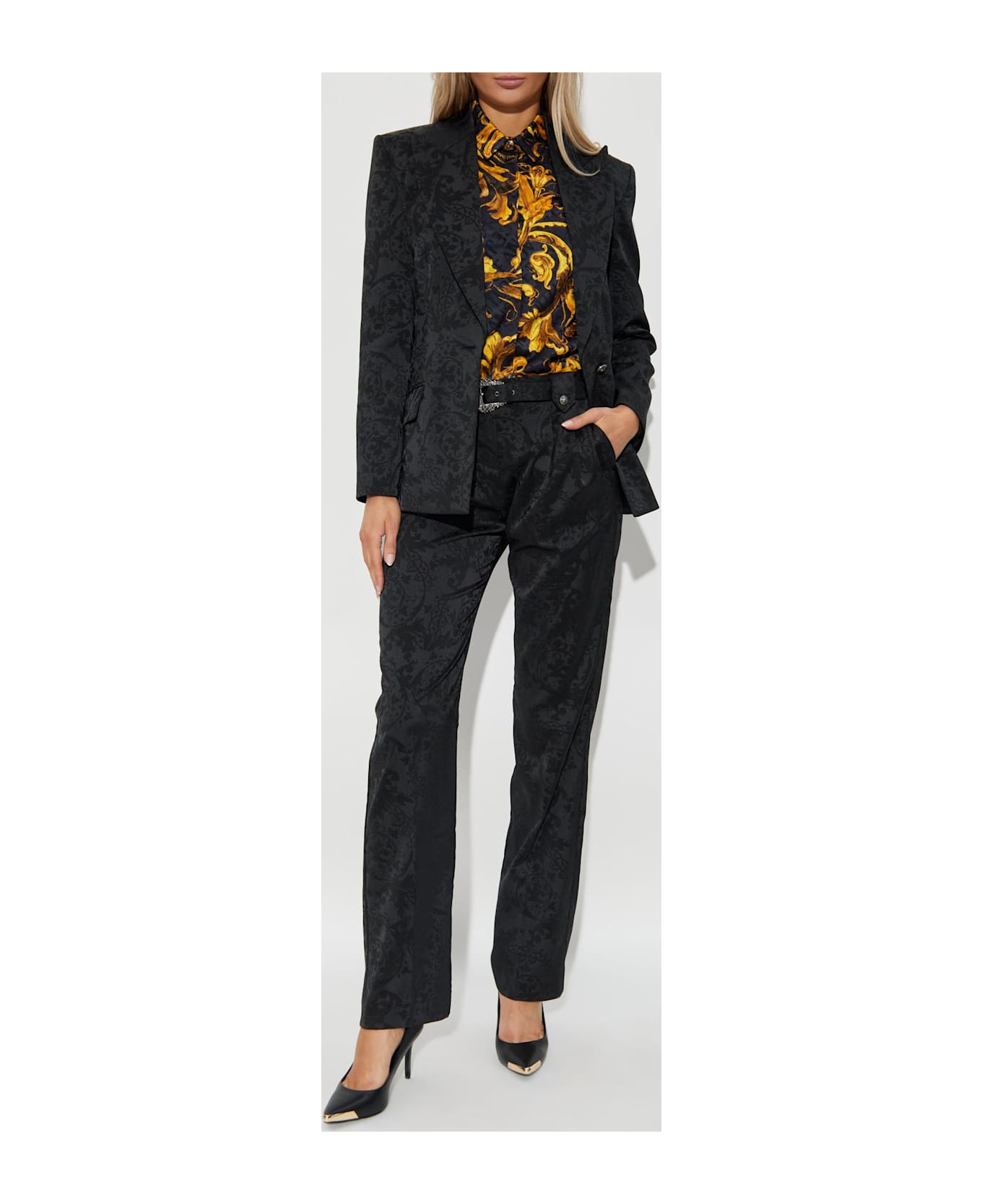 Versace Jeans Couture Shirt With 'barocco' Pattern - multicolored