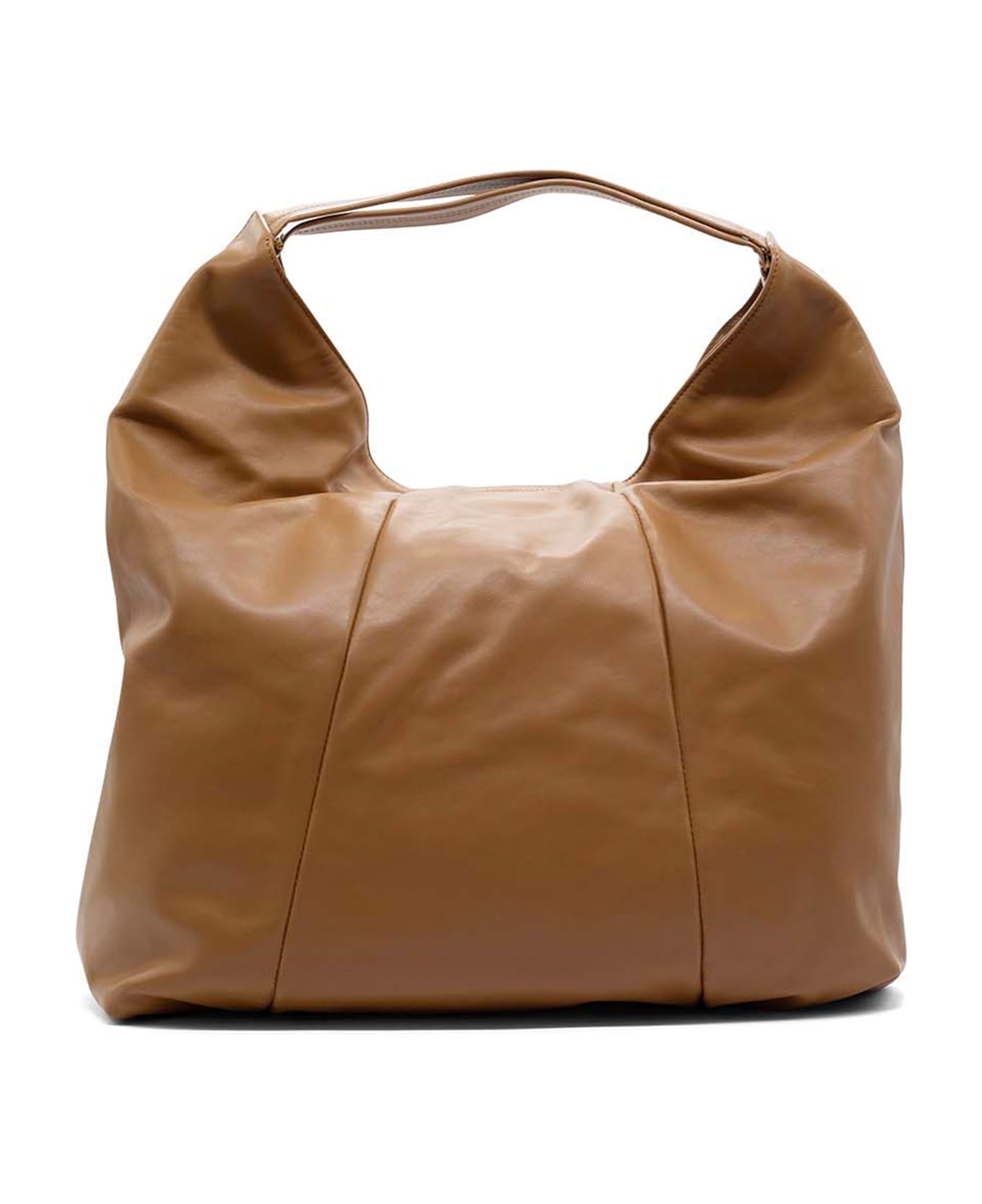 Vic Matié Biscuit Leather Shoulder Bag - BISCUIT