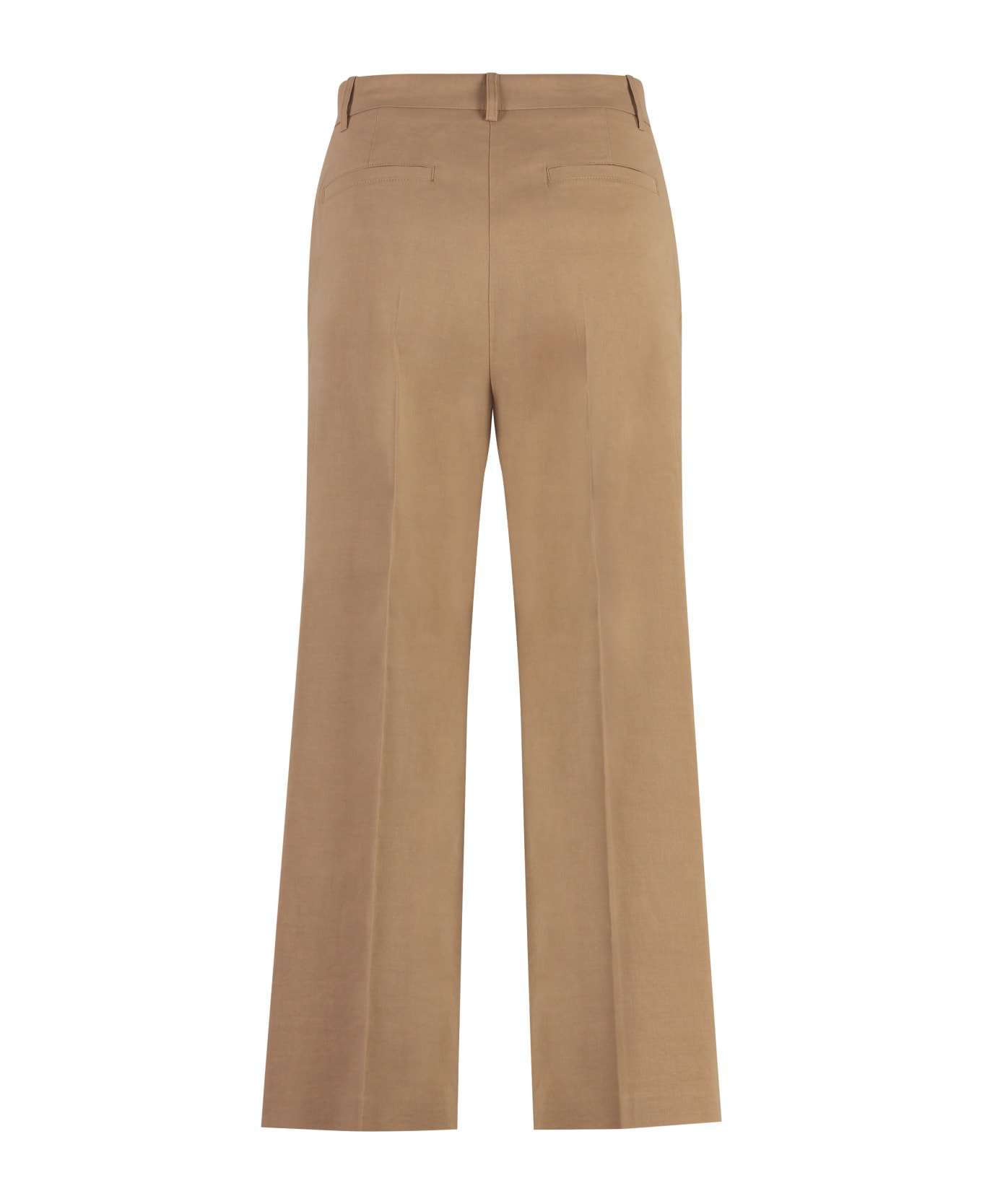 Pinko Protesilao Cropped Trousers - Camel