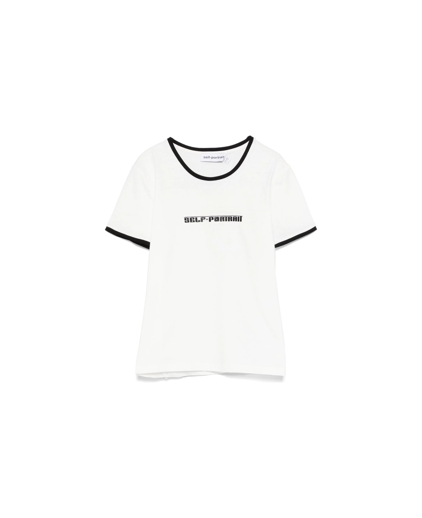 self-portrait T-shirt - WHITE