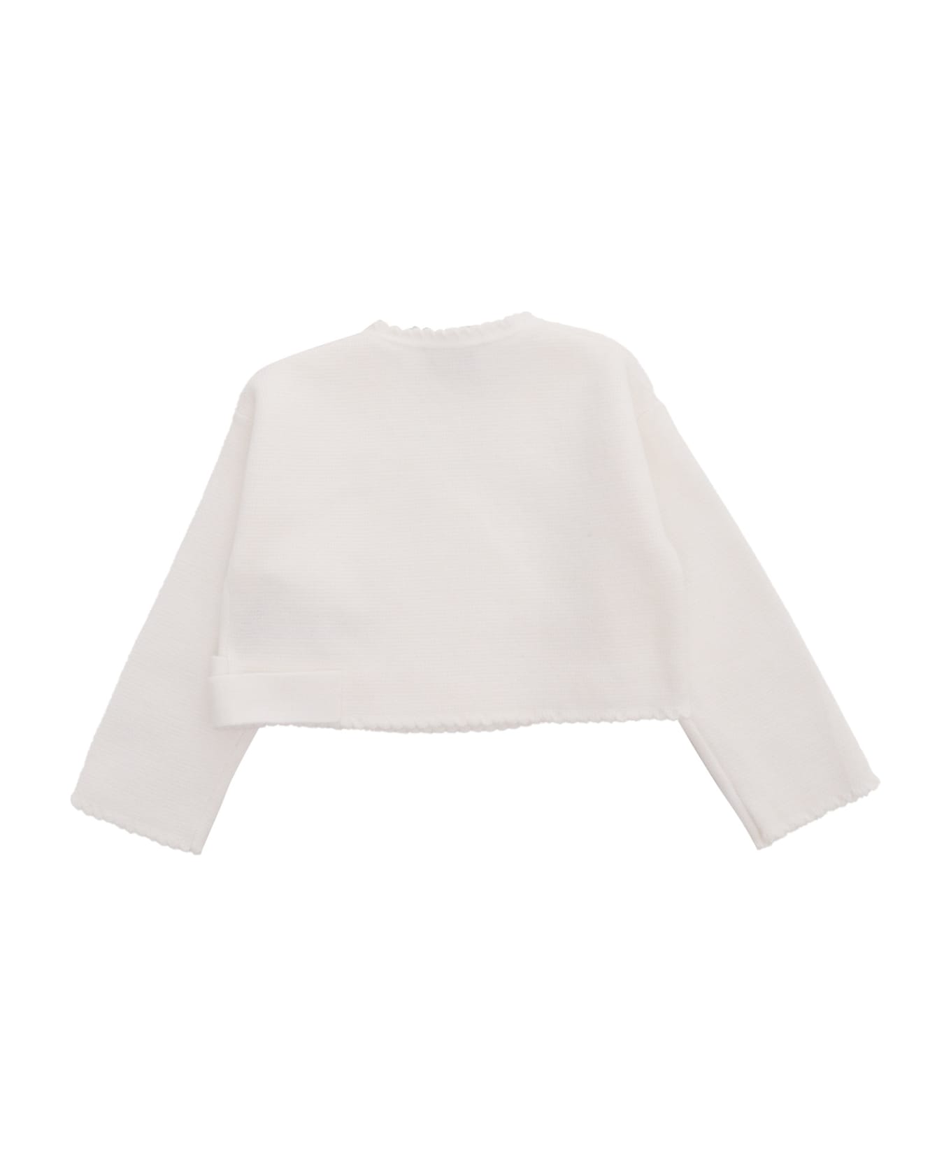 Il Gufo White Tricot Sweater - WHITE