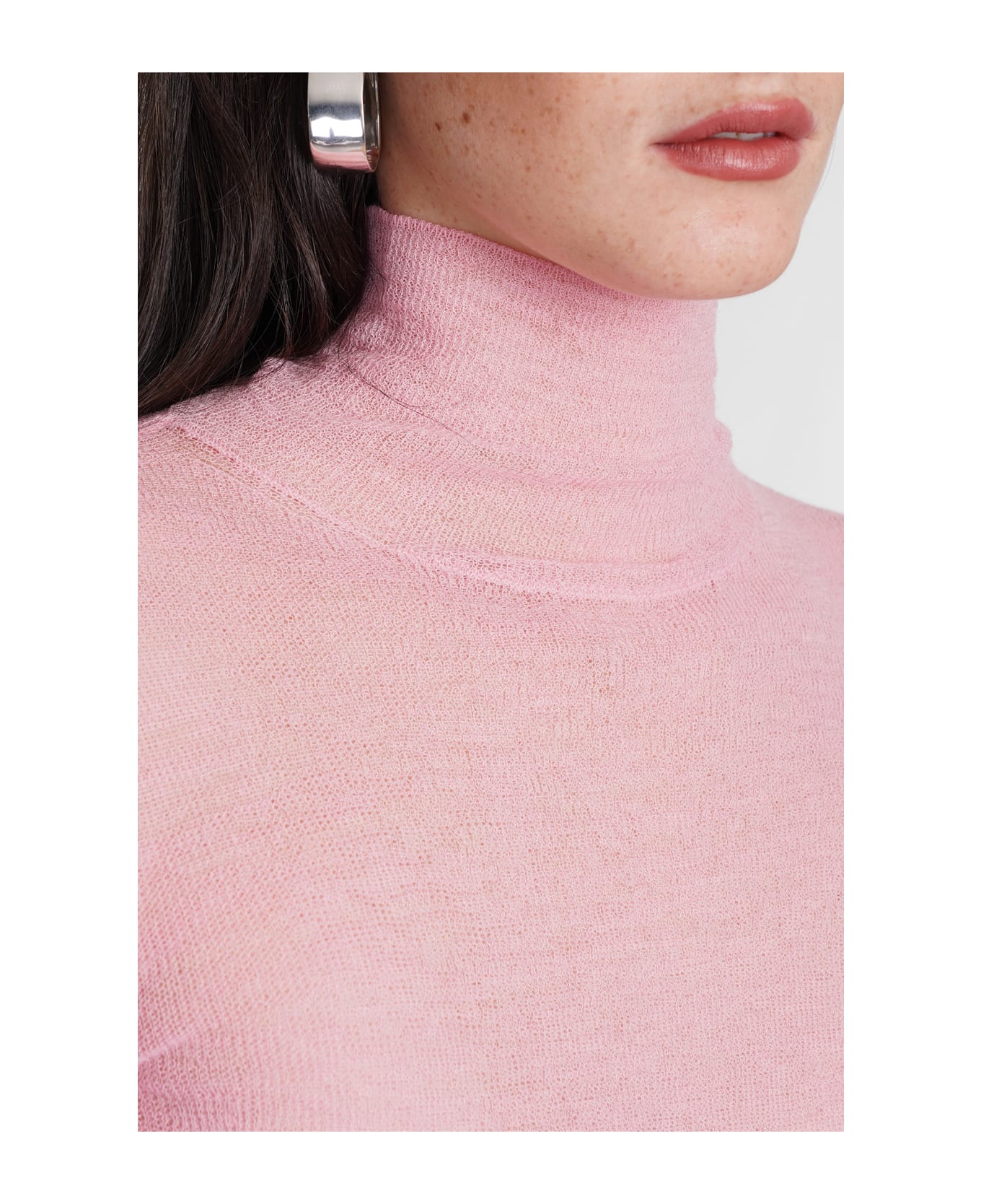 Jil Sander Knitwear In Rose-pink Wool - rose-pink