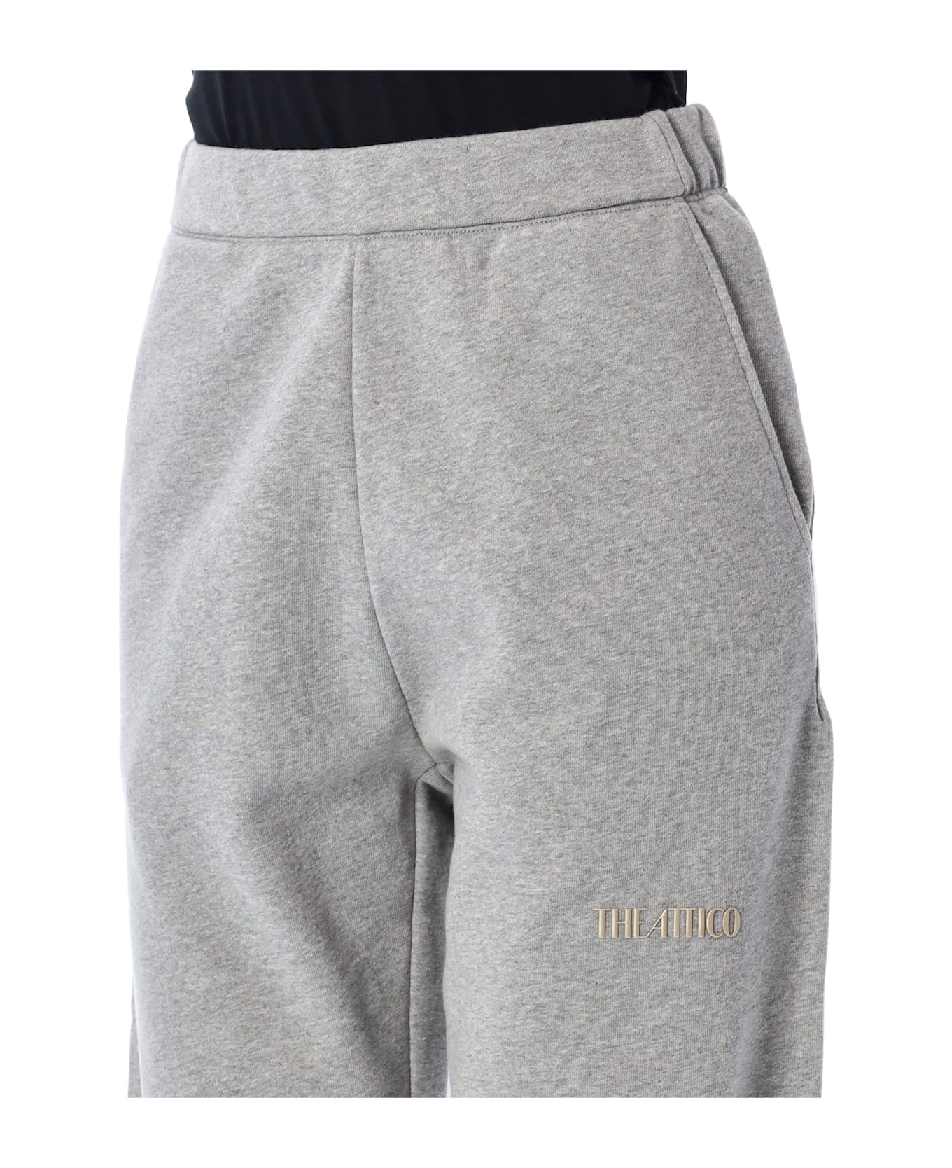 The Attico Long Sweatpants - GREY MELANGE