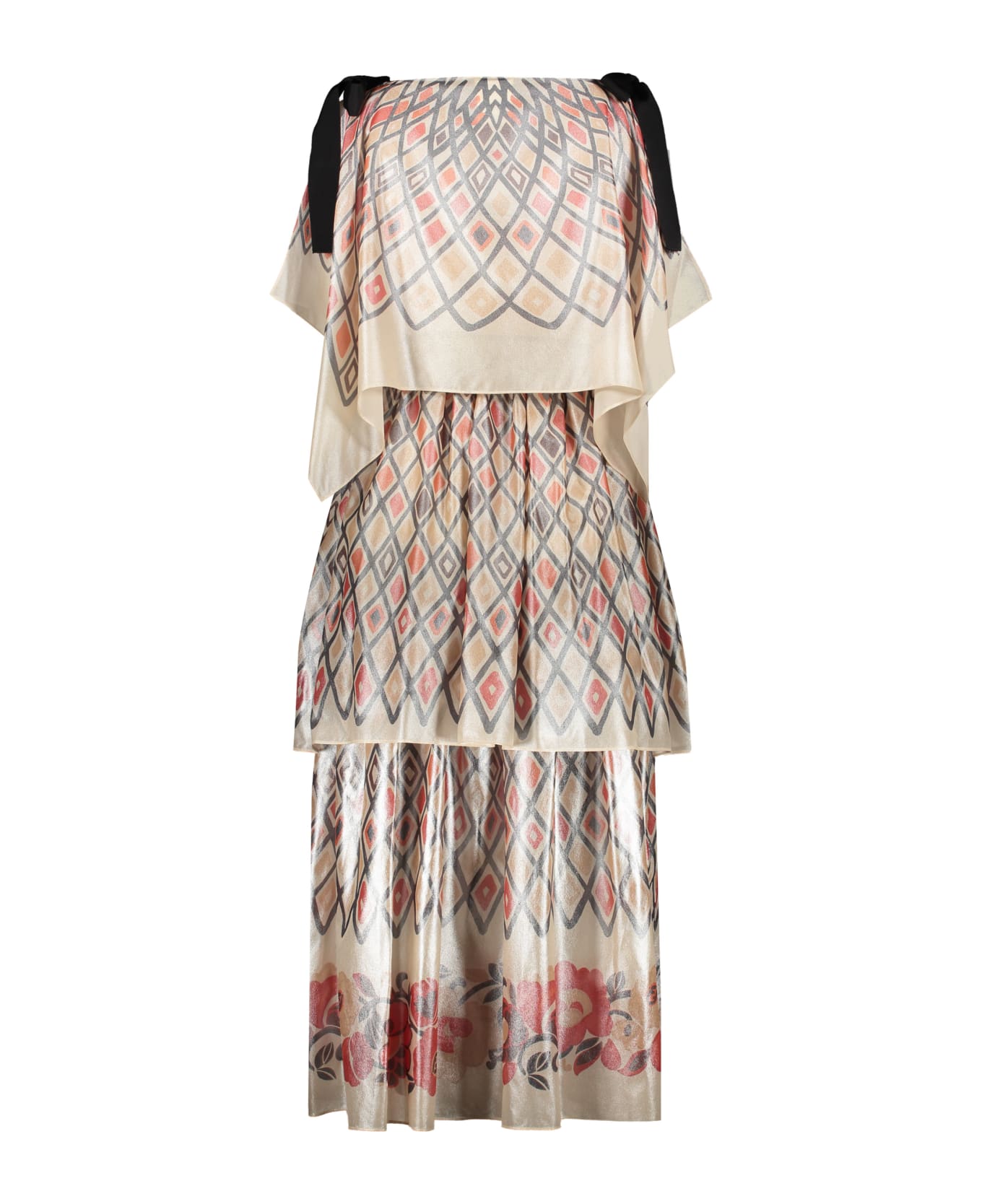 Fendi Printed Silk Dress - Multicolor