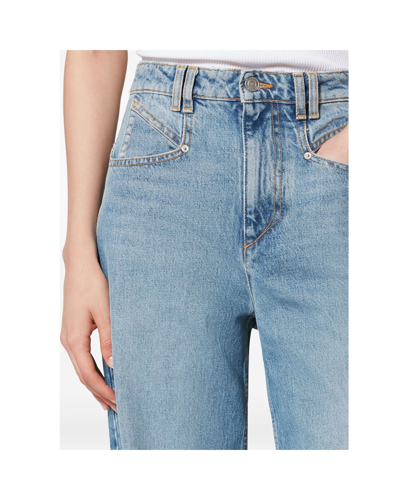 Isabel Marant Lemony Denim Jeans - Clear Blue