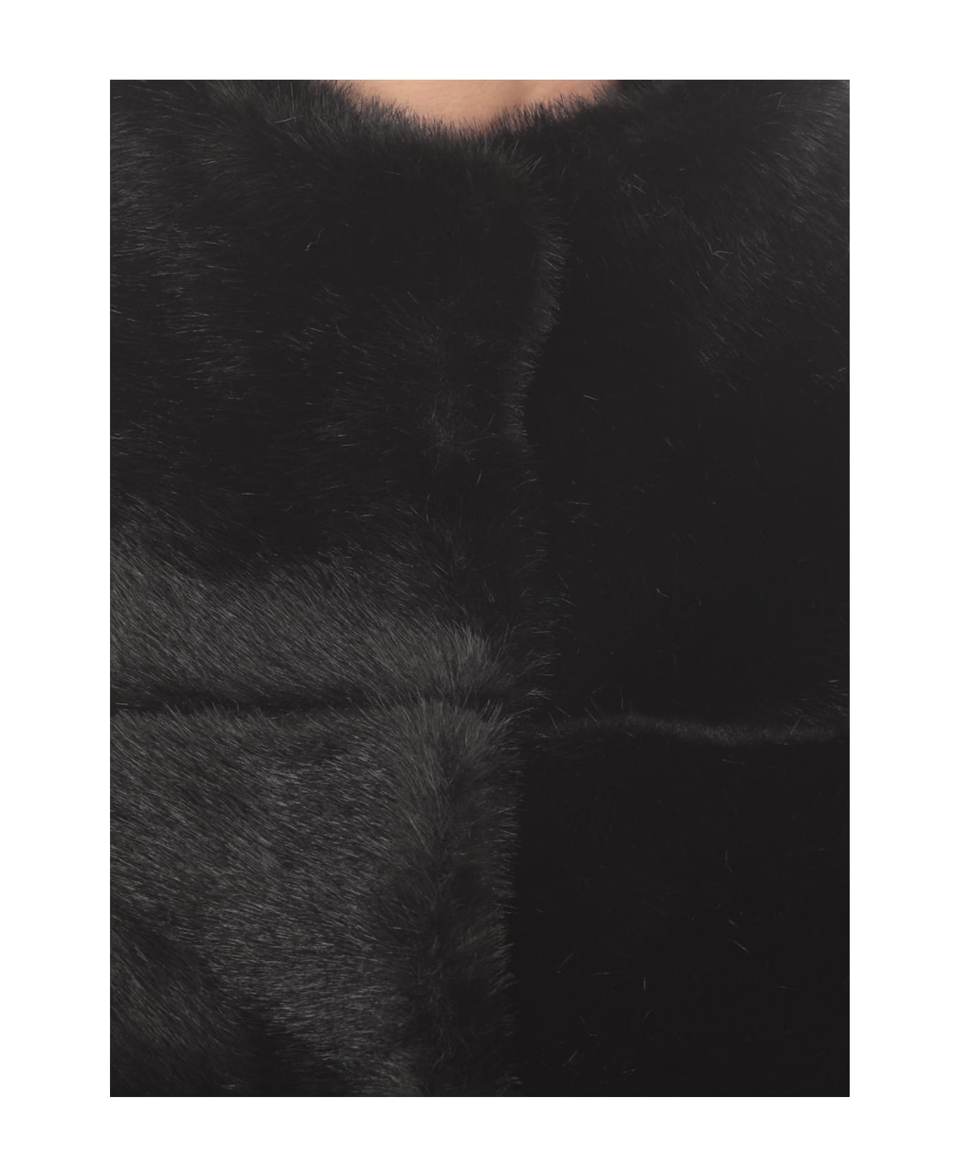 Betta Corradi Syntetic Fur Coat - Black