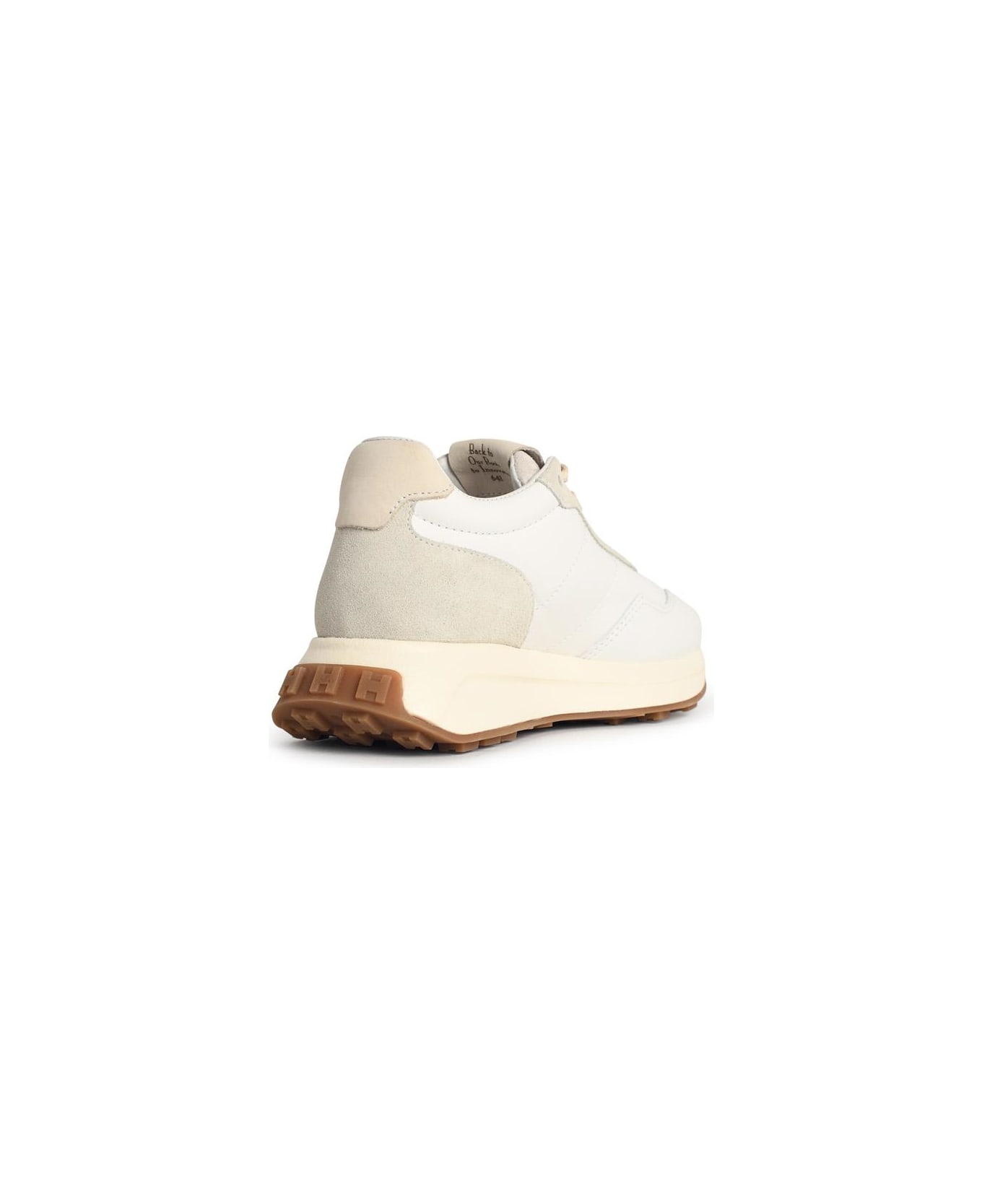 Hogan 'h641' White Leather Sneakers - White