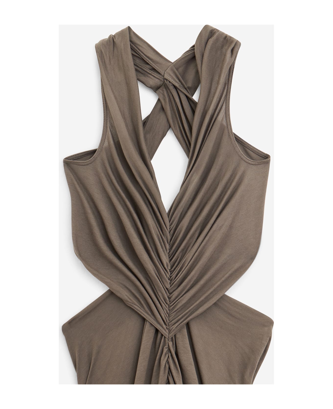 Rick Owens Lilies Poppy Gown Dress - grey