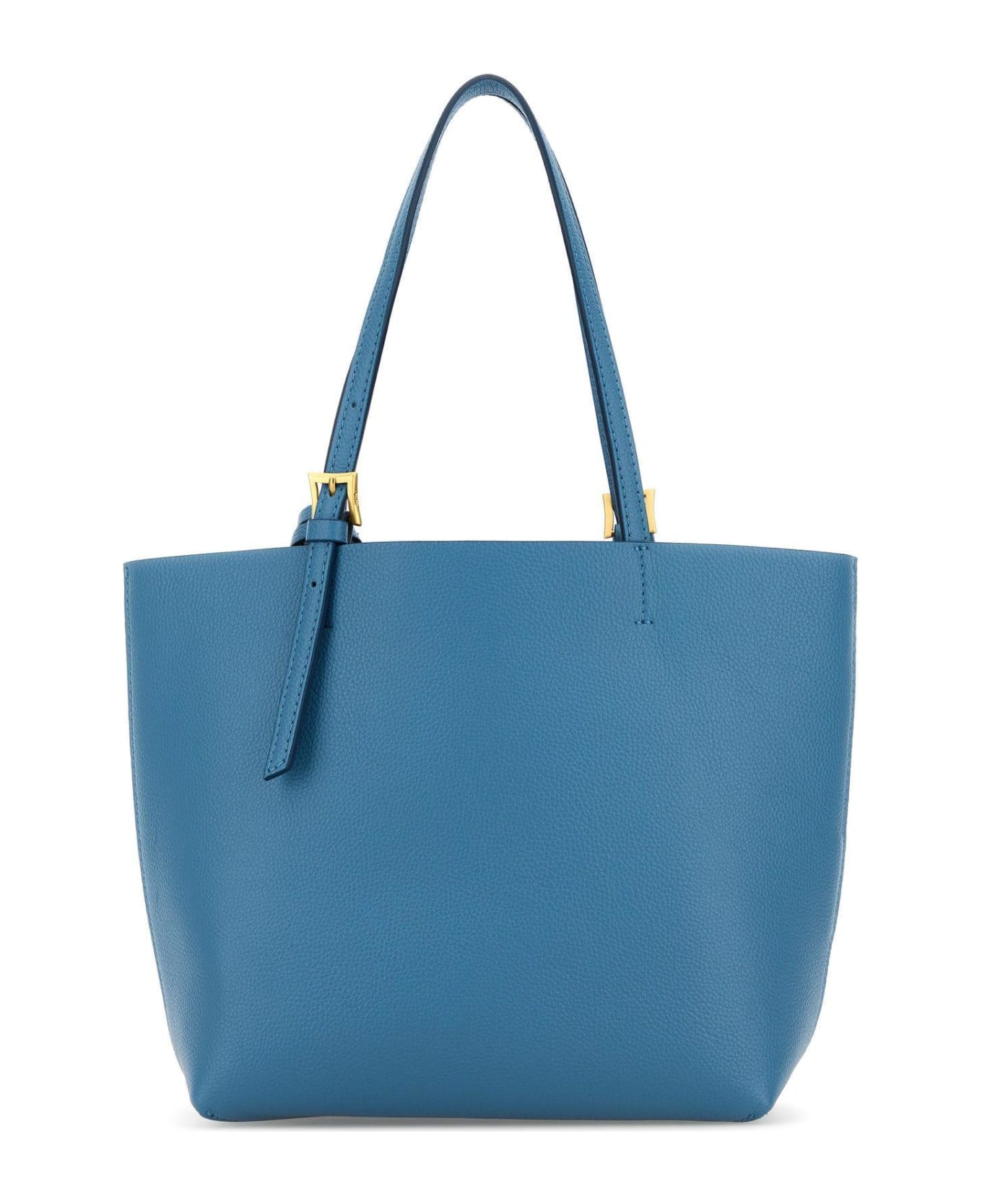 MCM Turquoise Leather Mini Himmel Shopping Bag - BLUE