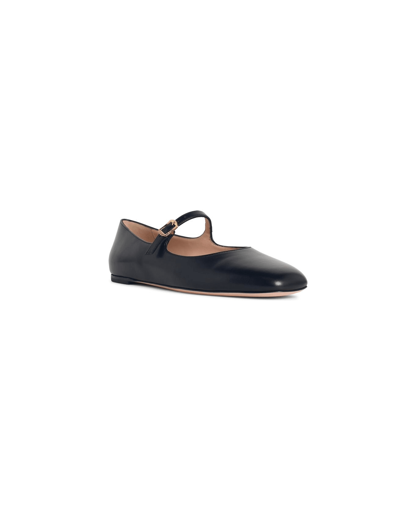 Bally 
ballyrina
 Black Leather Ballet Flats - Black