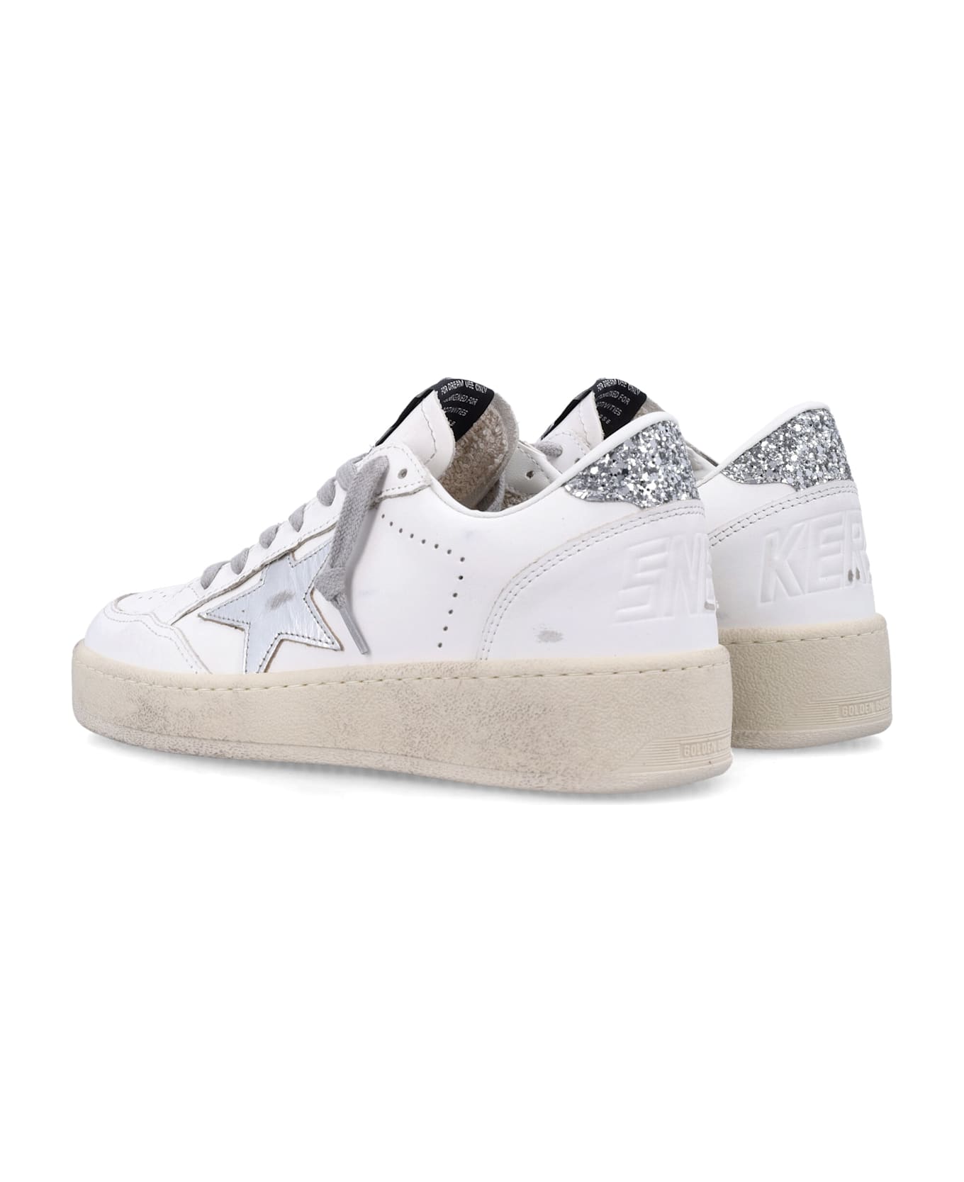 Golden Goose Ball Star - WHITE SILVER