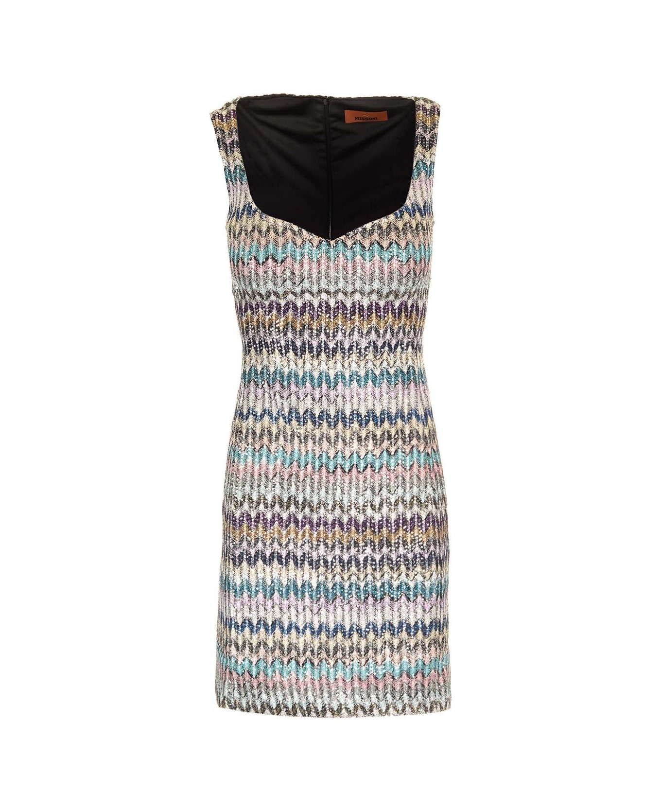 Missoni Sweetheart Neckline Mini Dress - Multicolor
