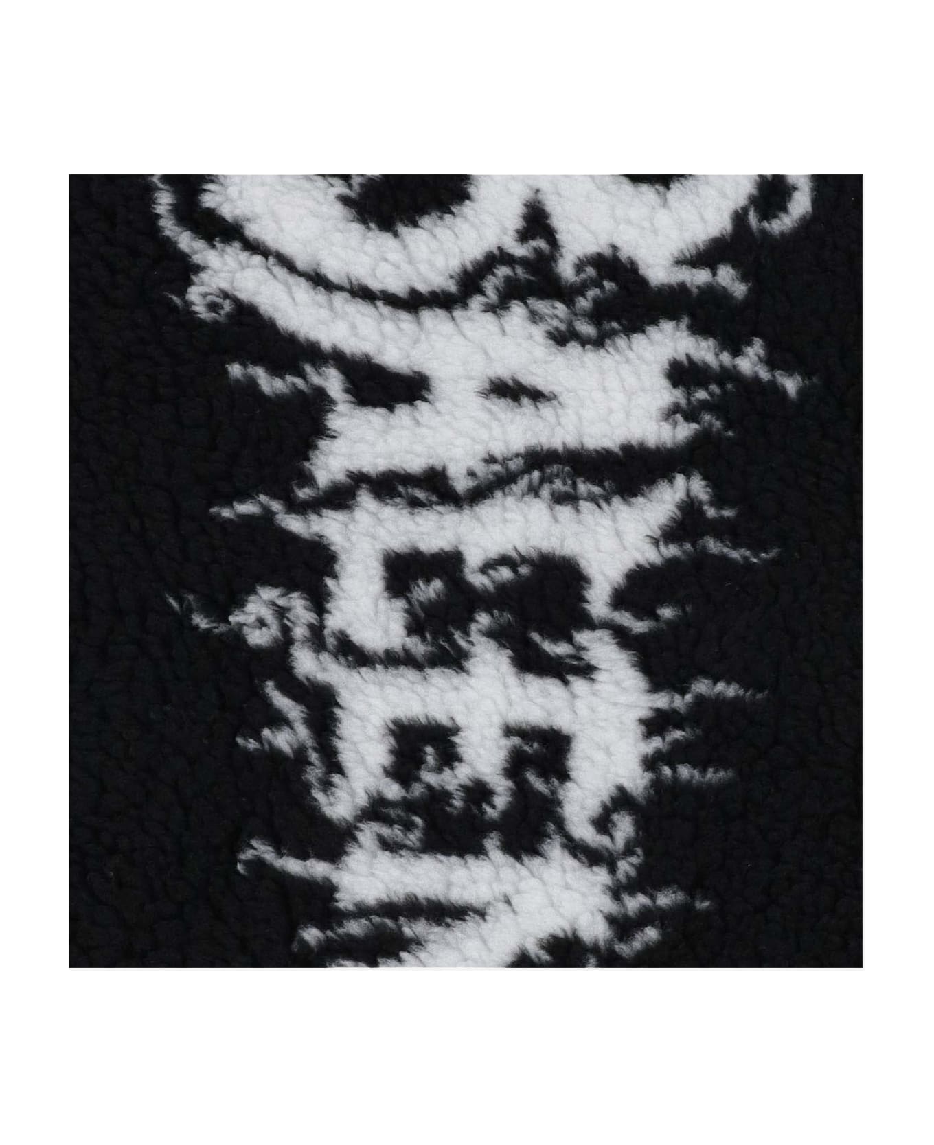 Balenciaga Acrylic Scarf With Logo - Black スカーフ＆ストール