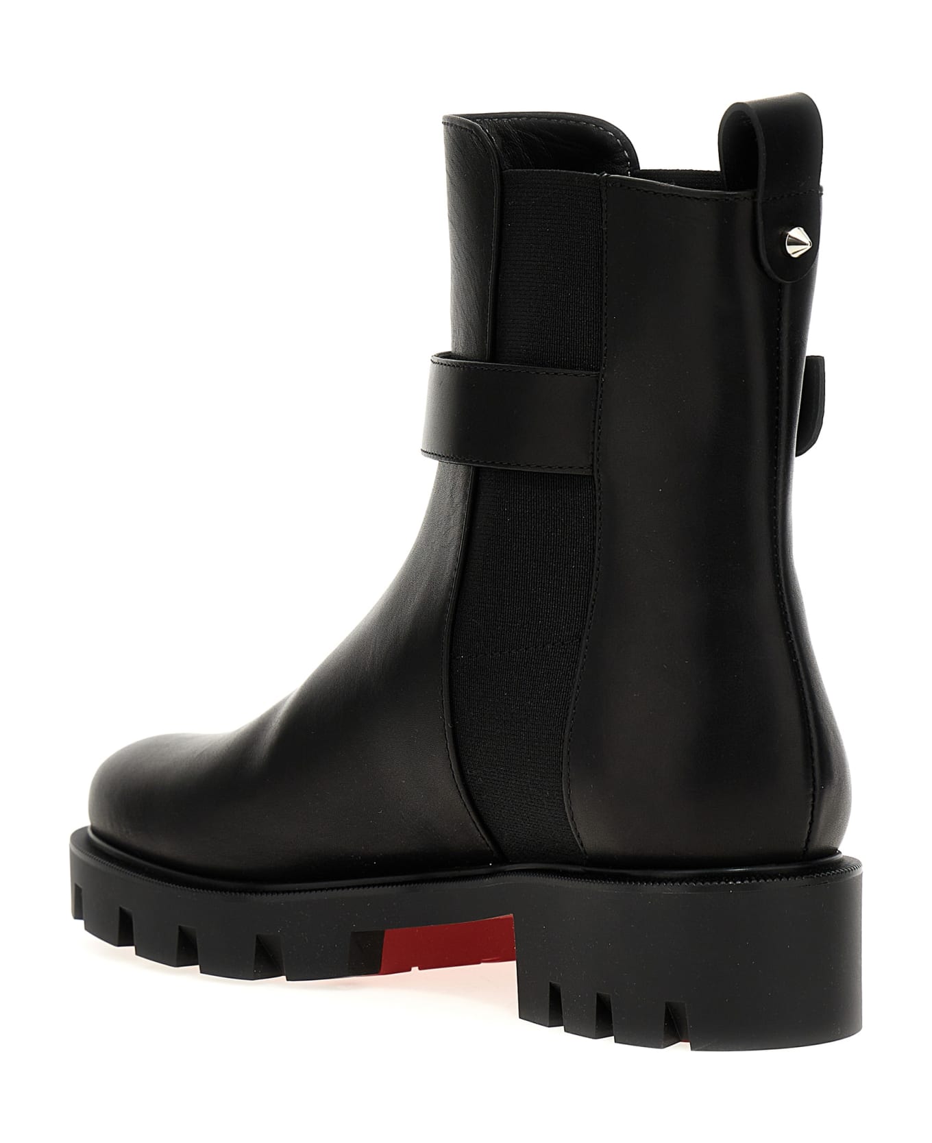 Christian Louboutin 'cl Chelsea Booty Lug' Ankle Boots - Black