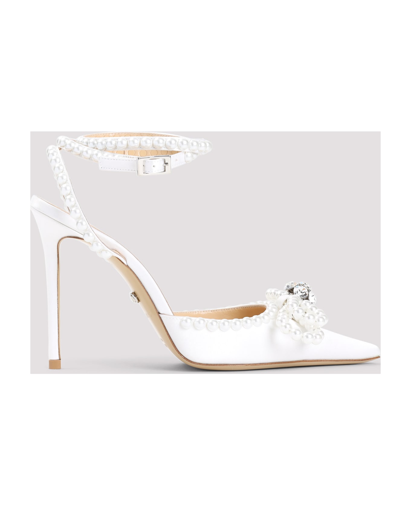 Mach 
Mach Double Bow Pearl Pumps - White Pearl