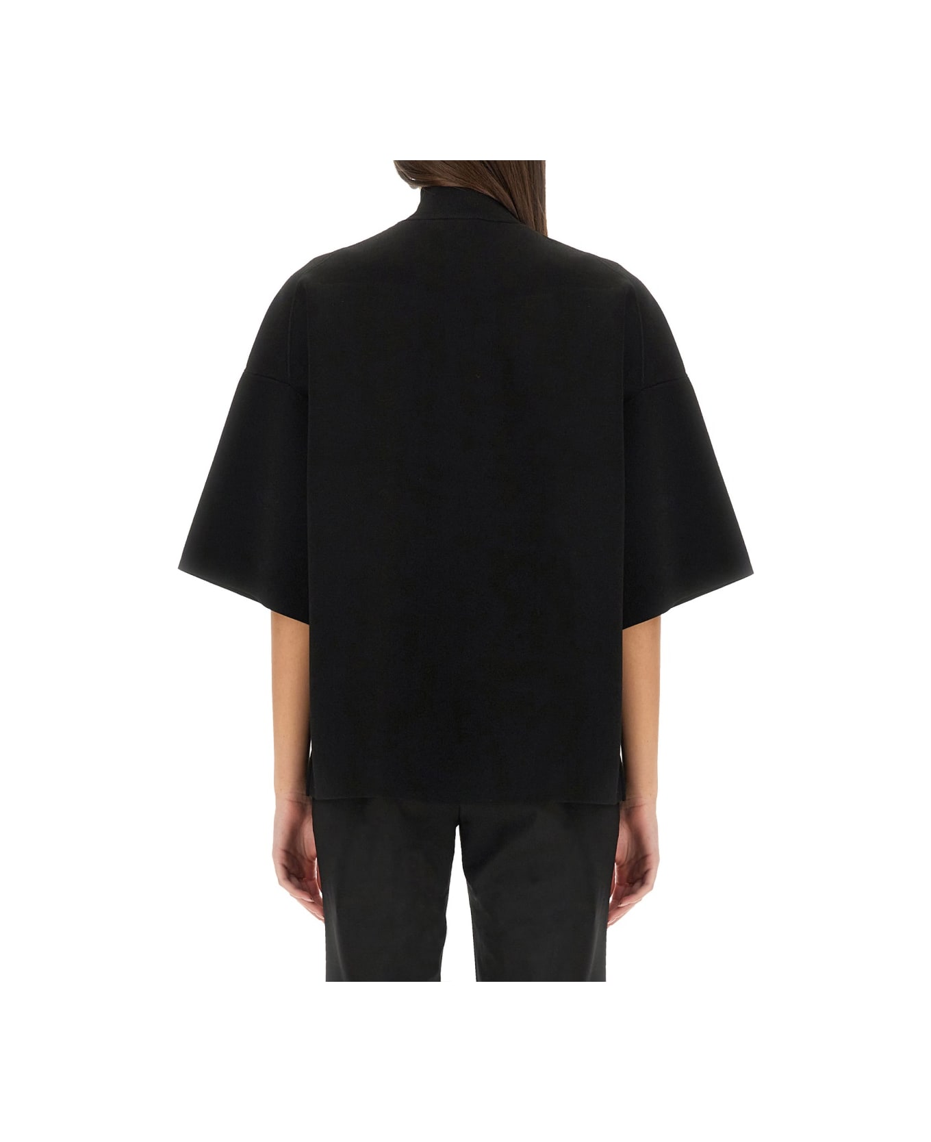 Theory Turtleneck Top - BLACK