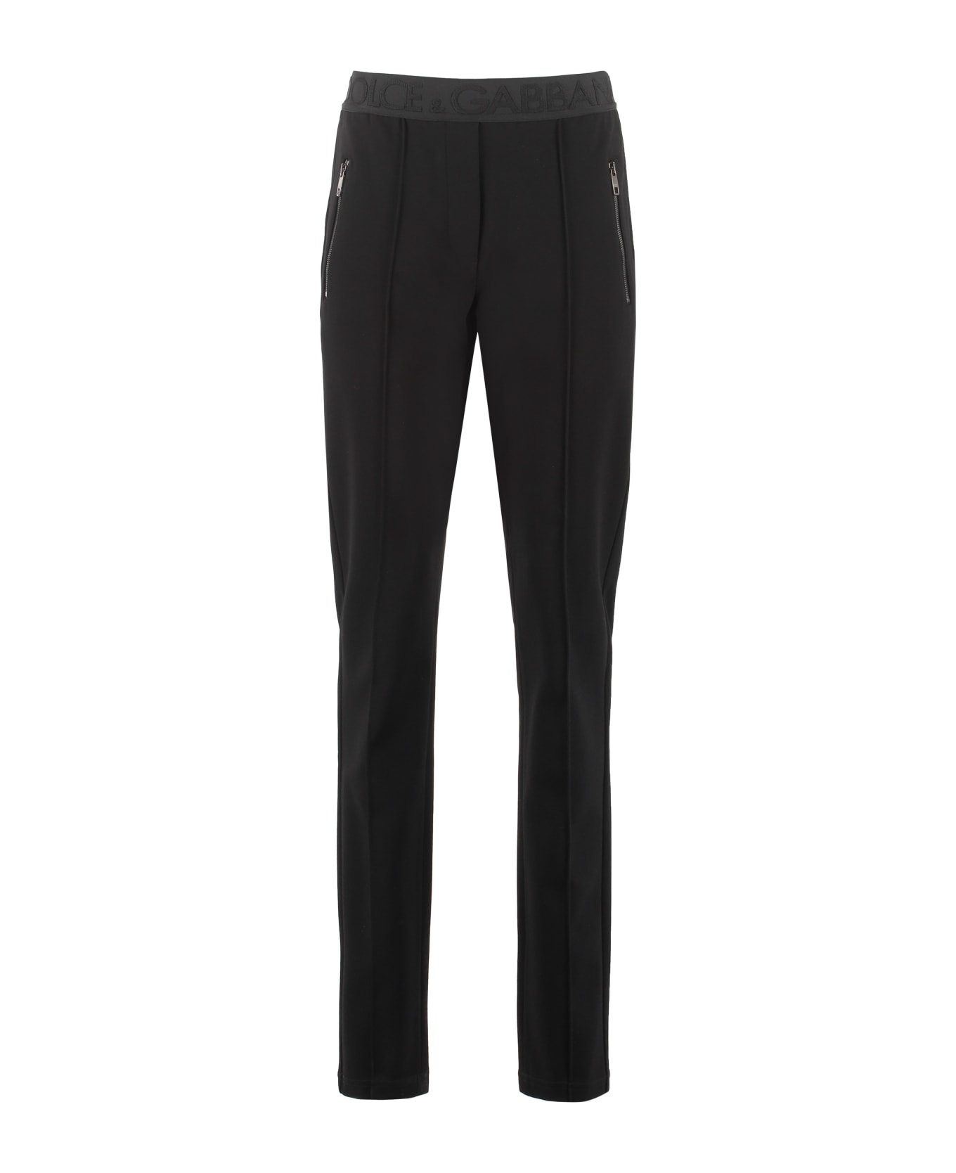 Dolce & Gabbana Jersey Trousers - black