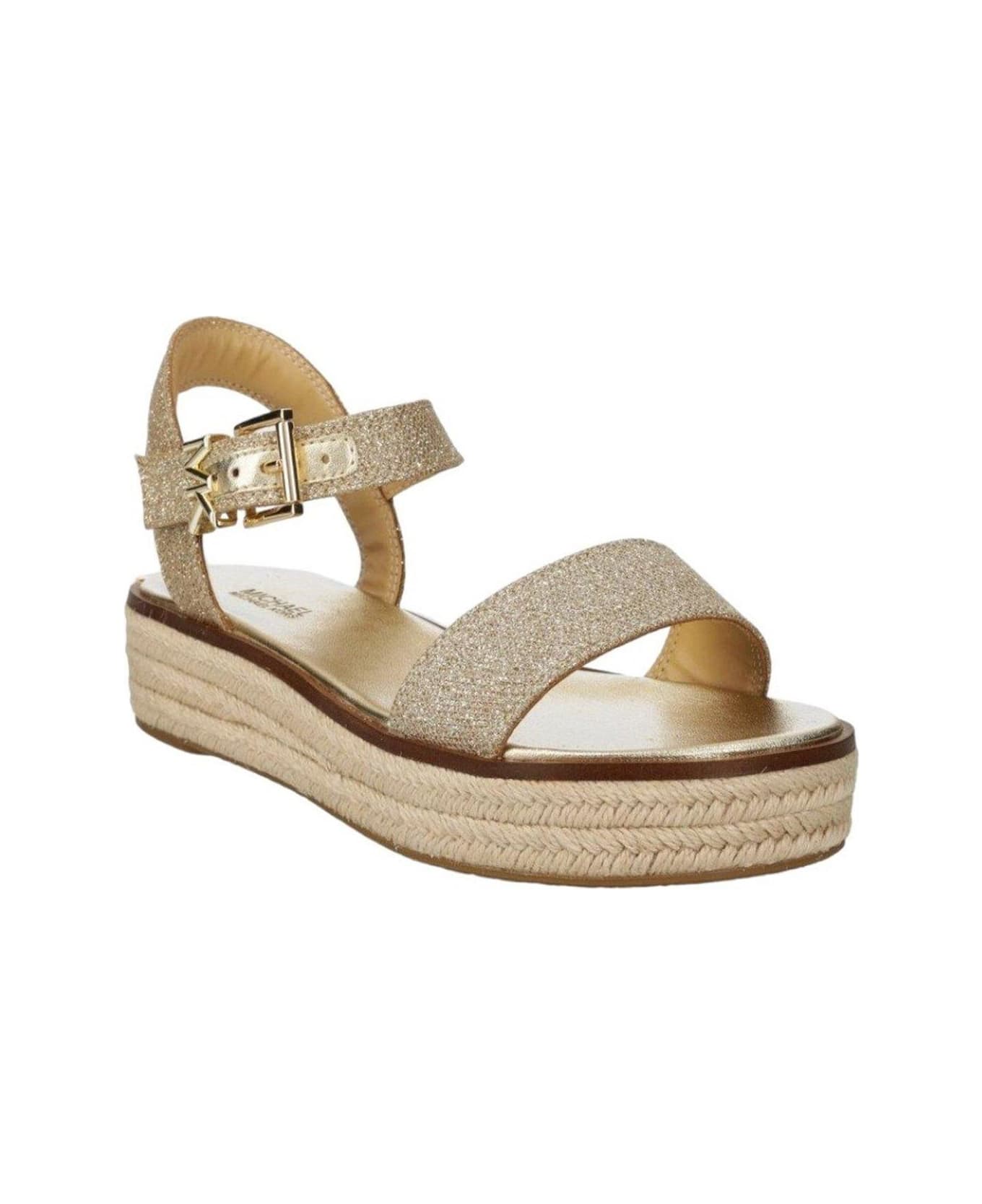 Michael Kors Collection Richie Glitter Buckle-fastened Sandals - Champagne