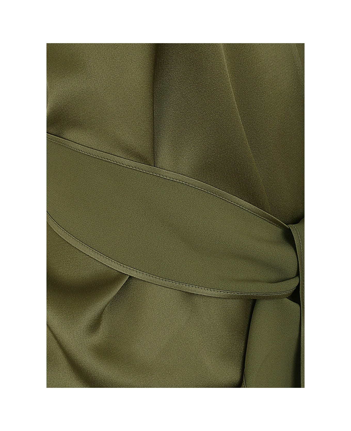 Blumarine 2a420a Long Dress - Gray Green
