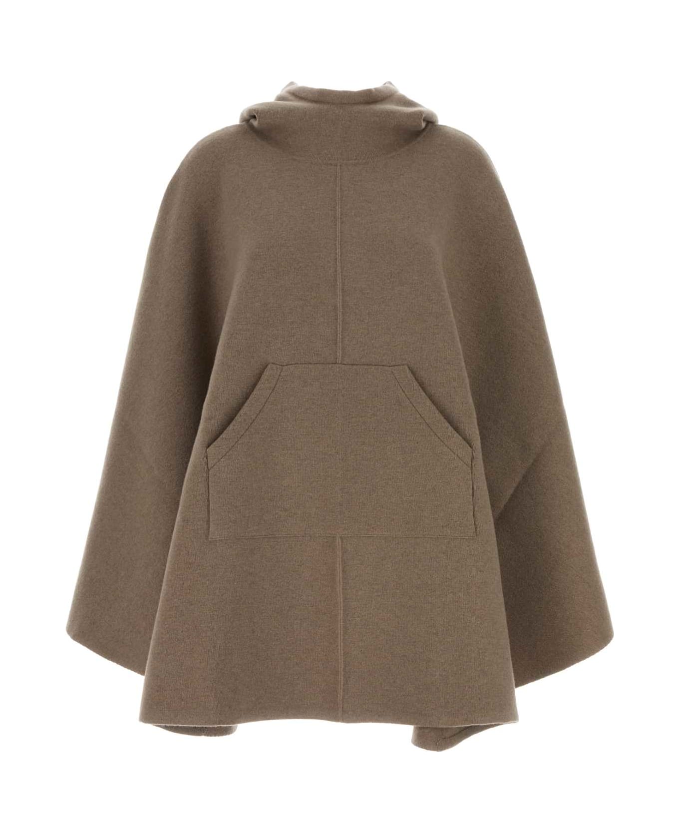 Bottega Veneta Cappuccino Cashmere Cape - BEIGE