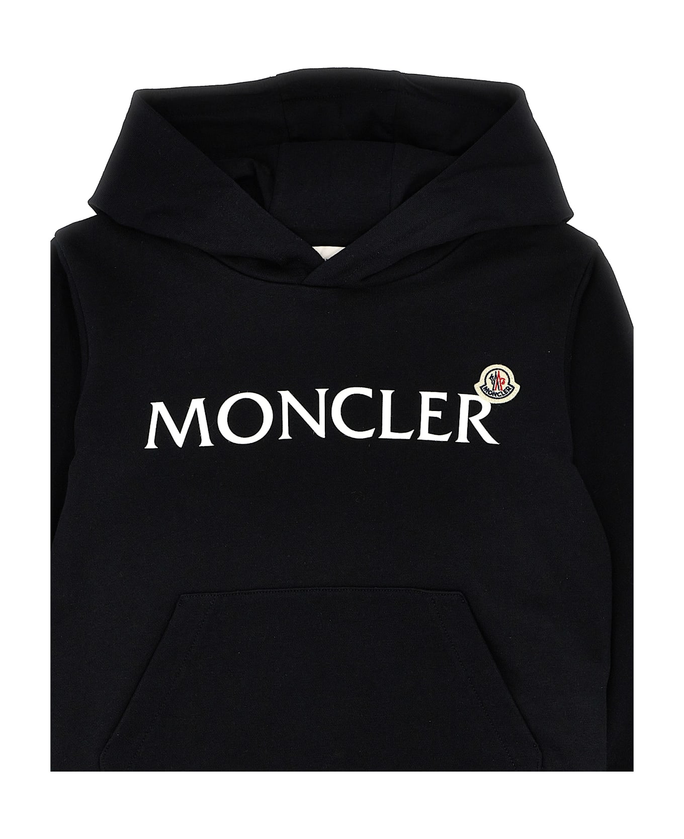 Moncler Logo Hoodie - Black  