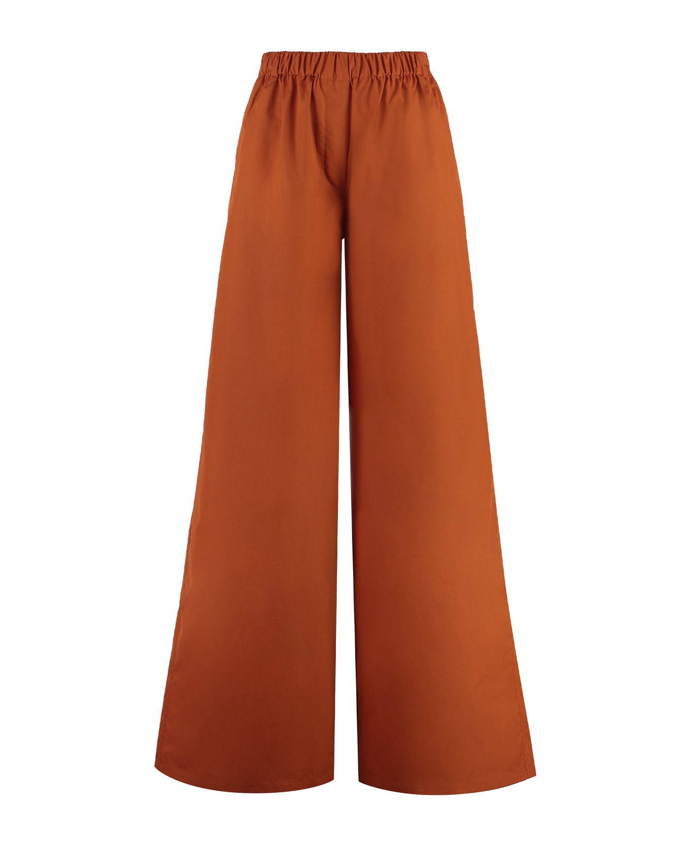 Max Mara Navigli Cotton Trousers - Orange ボトムス