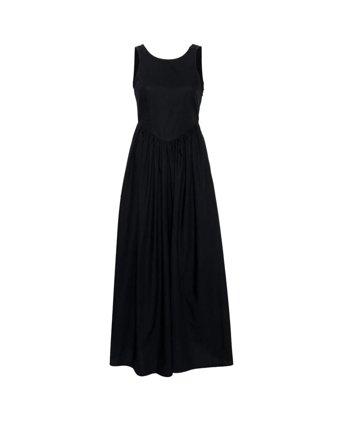 Emporio Armani Sleeveless Long Dress - Navy Blue ワンピース＆ドレス