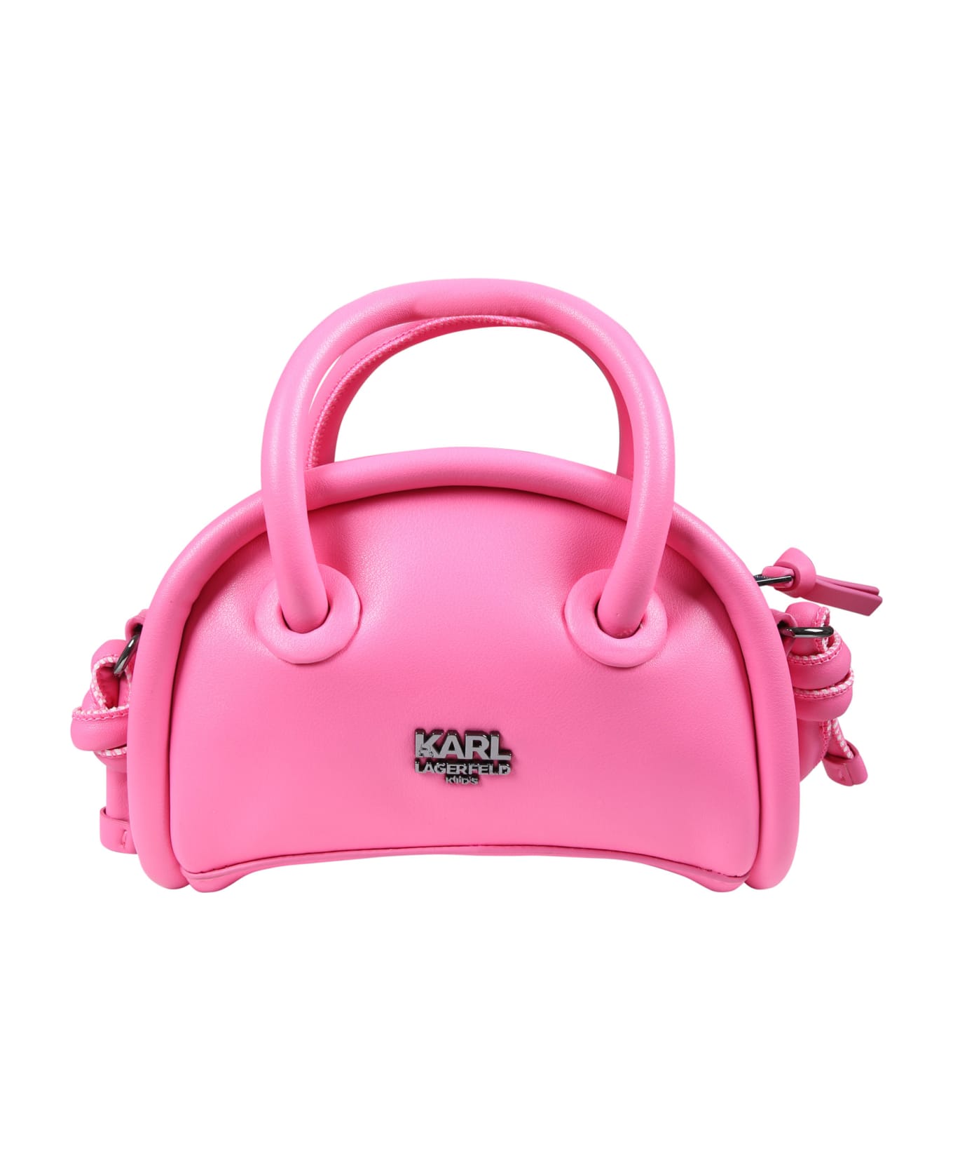 Karl Lagerfeld Kids Fuchsia Casual Bag For Girl With Logo - Fuchsia アクセサリー＆ギフト