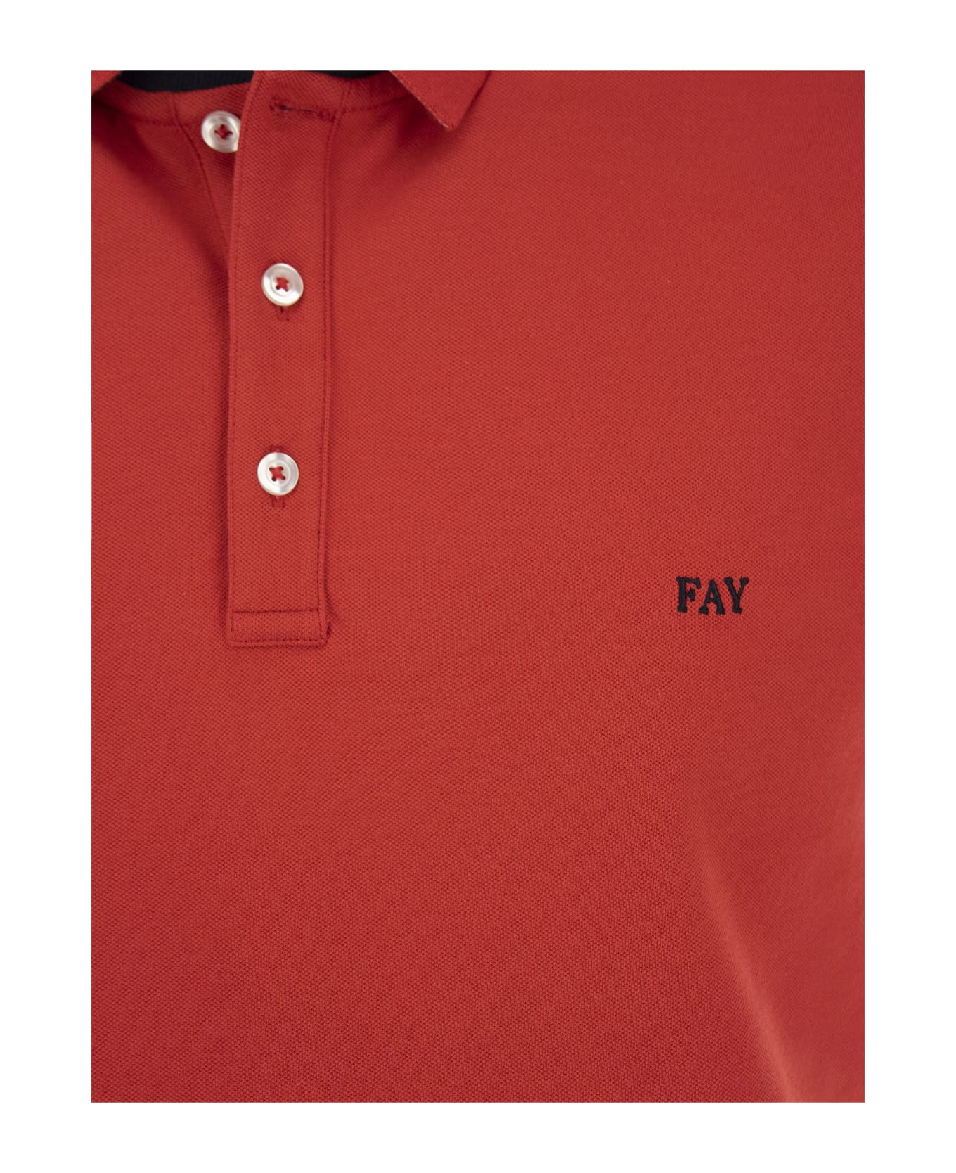 Fay Classic Polo Shirt - Red