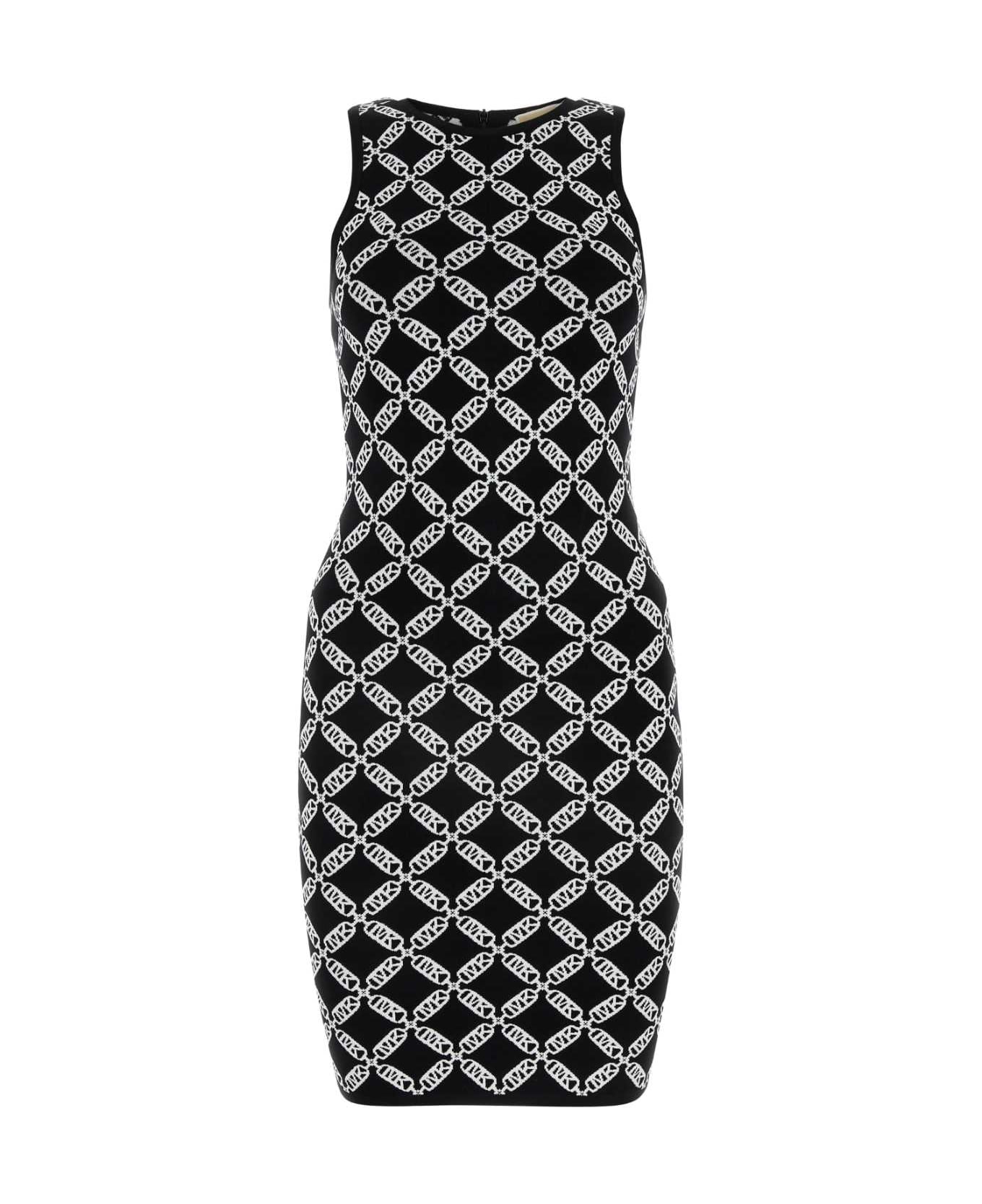Michael Kors Embroidered Jacquard Mini Dress - BLACK ワンピース＆ドレス