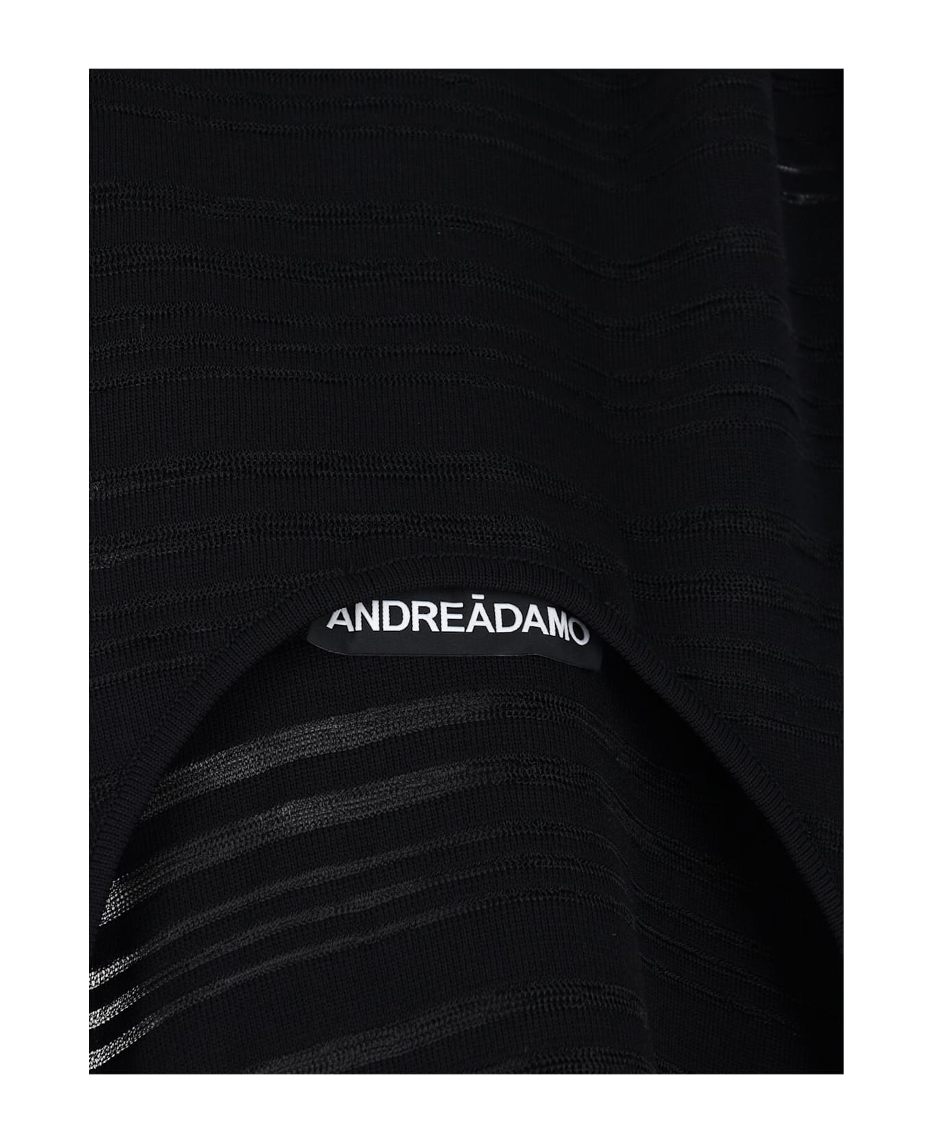 ANDREĀDAMO Knitted Midi Dress - Black  